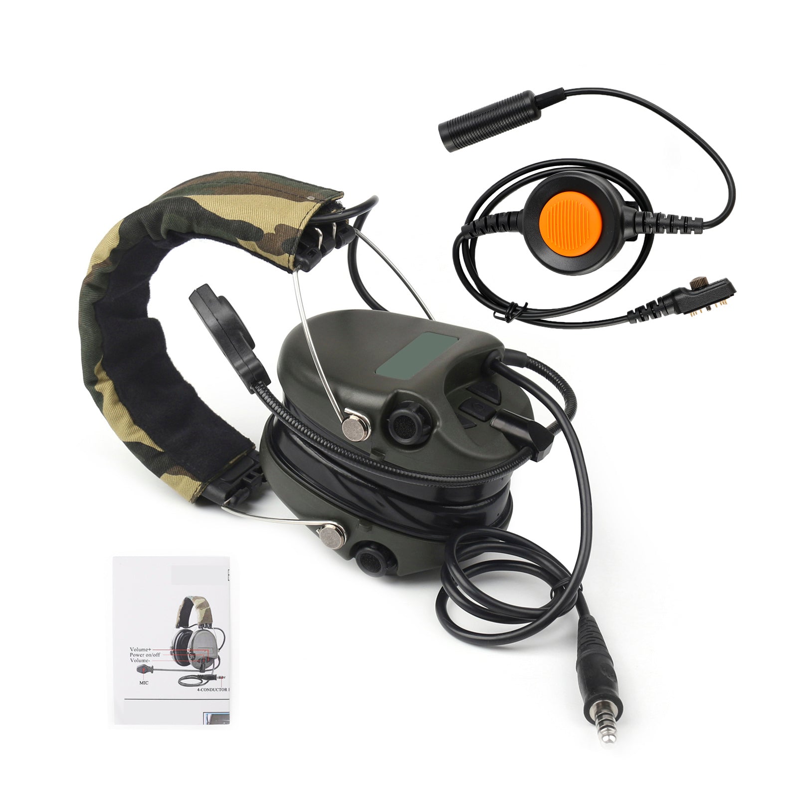 Casque de réduction de bruit H60, 6 broches, U94 PTT, pour Hytera PD780/700G/580