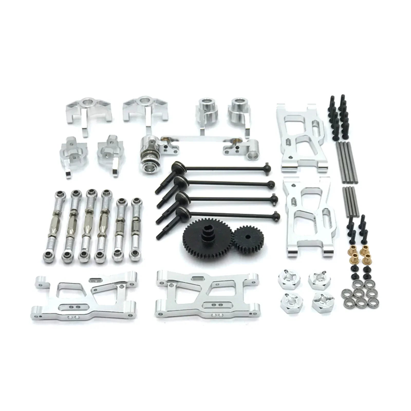 Kits de actualización de Metal RC 1/12 1/14 para Wltoys 144001 144002 124016 124017 124018