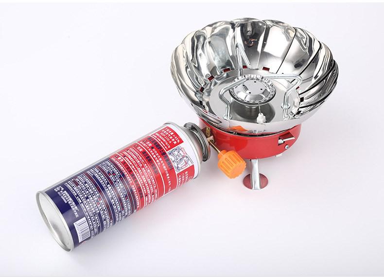 Mini Brûleur À Gaz Pliant Cuisinière Extérieure Cuisinière Au Butane Camping Coupe-Vent