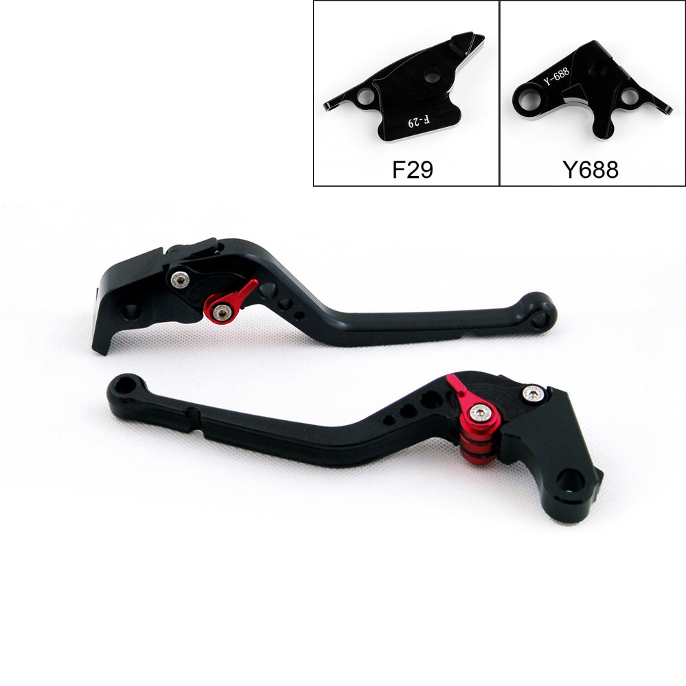 Palancas de embrague de freno largo para Honda CBR600RR 03-06 CBR954RR 02-03 negro genérico 