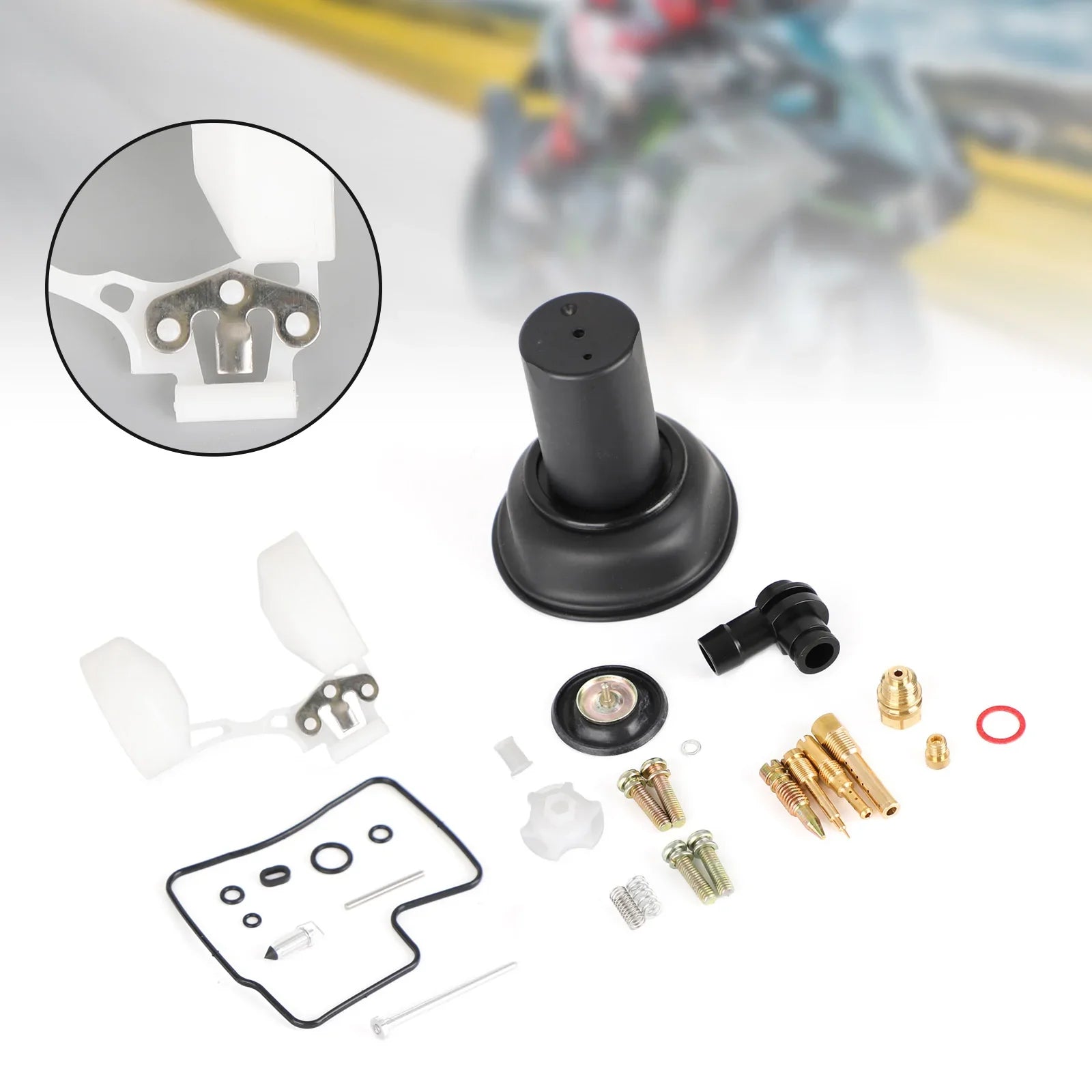 Kit ricostruzione carburatore con pistone e galleggiante per generico Honda VLX600 Steed 600