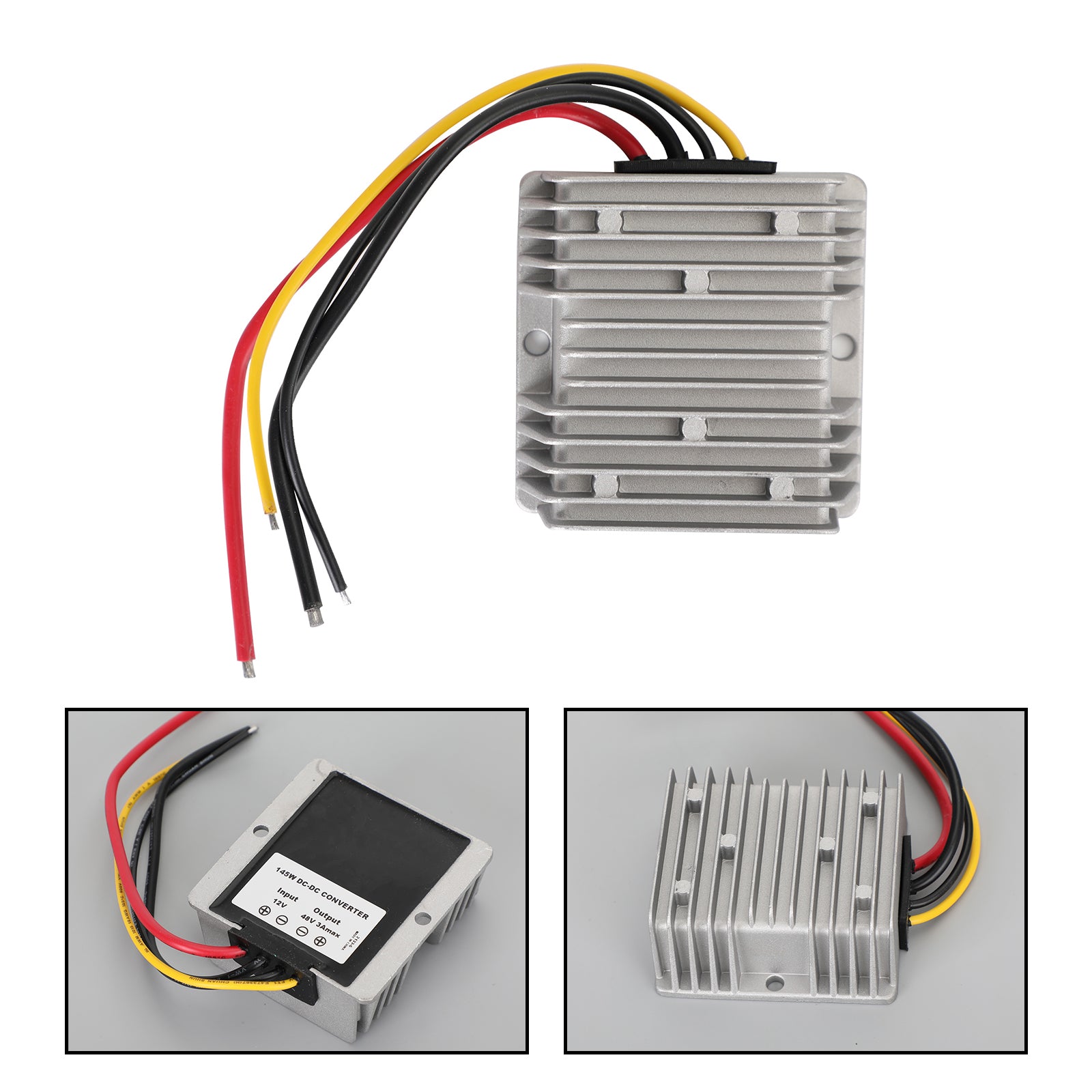 DC-DC 12V-48V 3A 145W Step Up Régulateur de convertisseur 'alimentation de voiture étanche