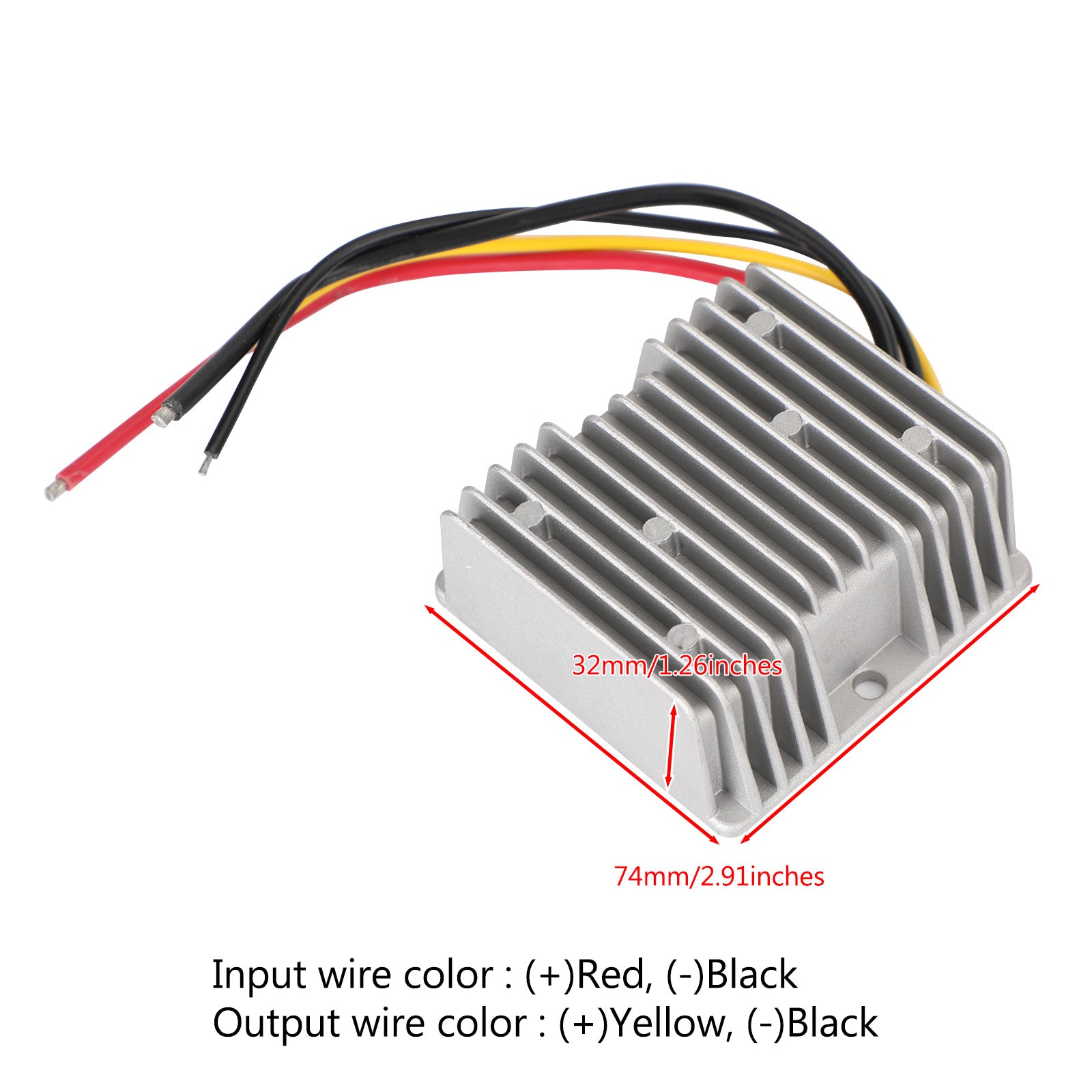 DC-DC 12V-48V 3A 145W Step Up Régulateur de convertisseur 'alimentation de voiture étanche