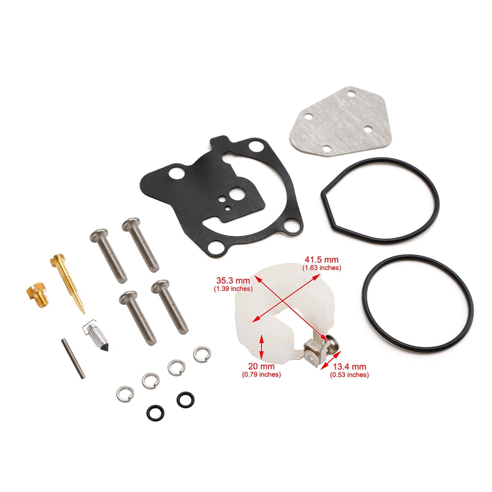 Kit di ricostruzione carburatore adatto per motore fuoribordo Yamaha 2 tempi 40HP E40X