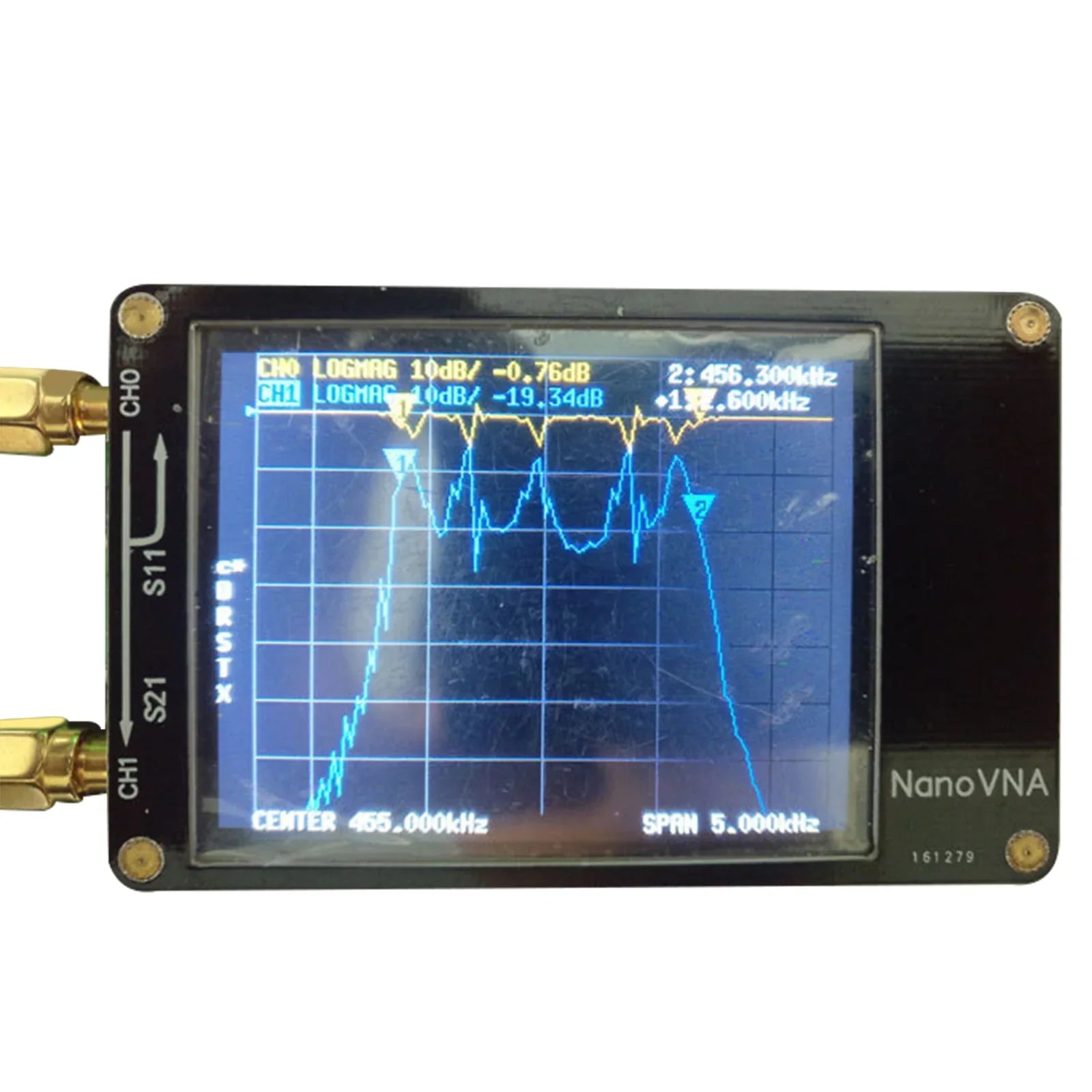 Analyseur 'antenne réseau vectoriel NanoVNA-H Analyseur MF HF VHF UHF avec emplacement pour carte SD