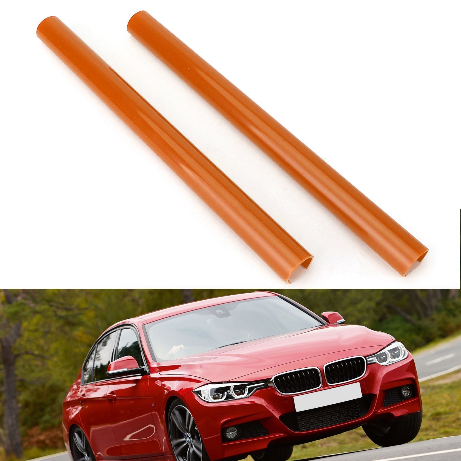 #A Color Support Grill Bar V Brace Wrap per BMW F30 F31 F32 F33 F34 F35 Arancione