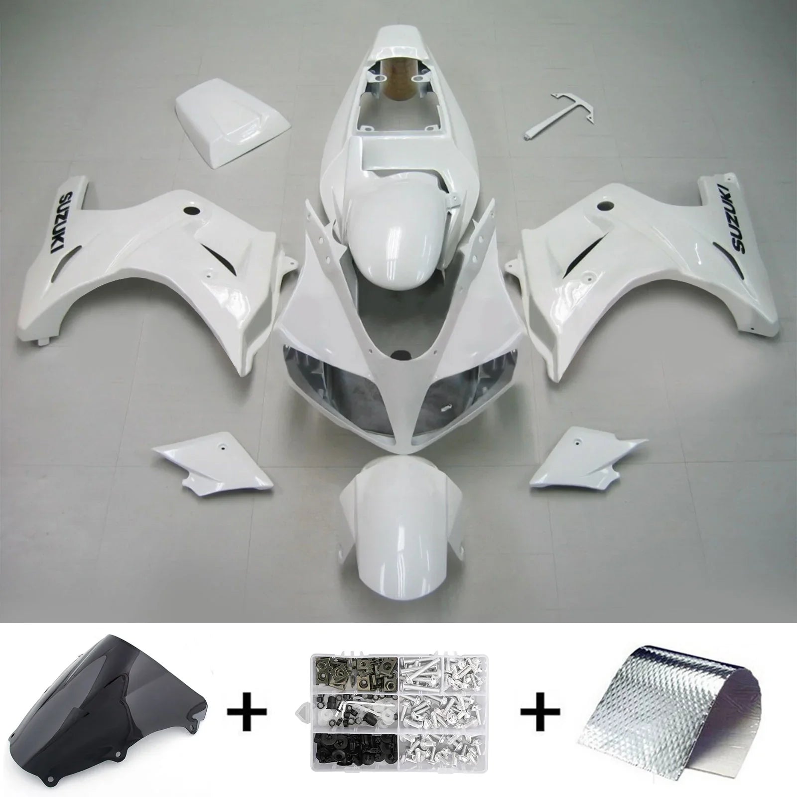 Amotopart Suzuki SV650 SV1000 2003-2011 Kit de carénage Carrosserie Plastique ABS