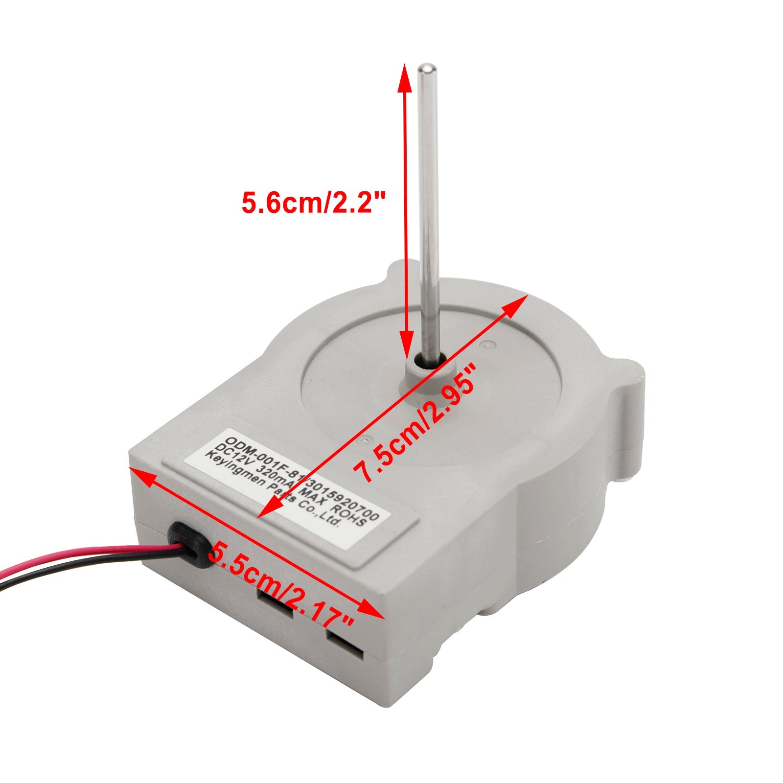 Remplacement de moteur de ventilateur de réfrigérateur de réfrigérateur à double porte DC 12V pour LG 3015920700