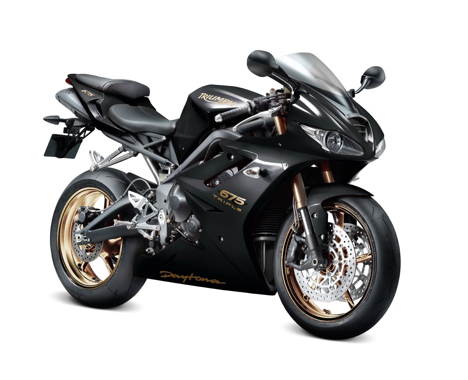 Carenados Amotopart 2006-2008 Triumph Daytona 675 Black Daytona Genérico