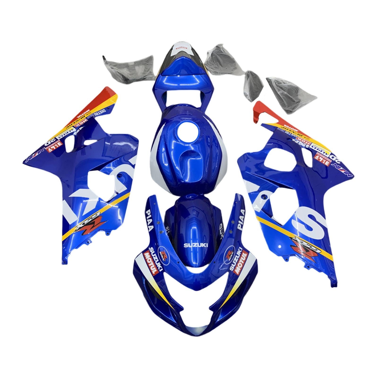 Amotopart Suzuki GSXR 600/750 2004-2005 K4 Kit carena carrozzeria in plastica ABS