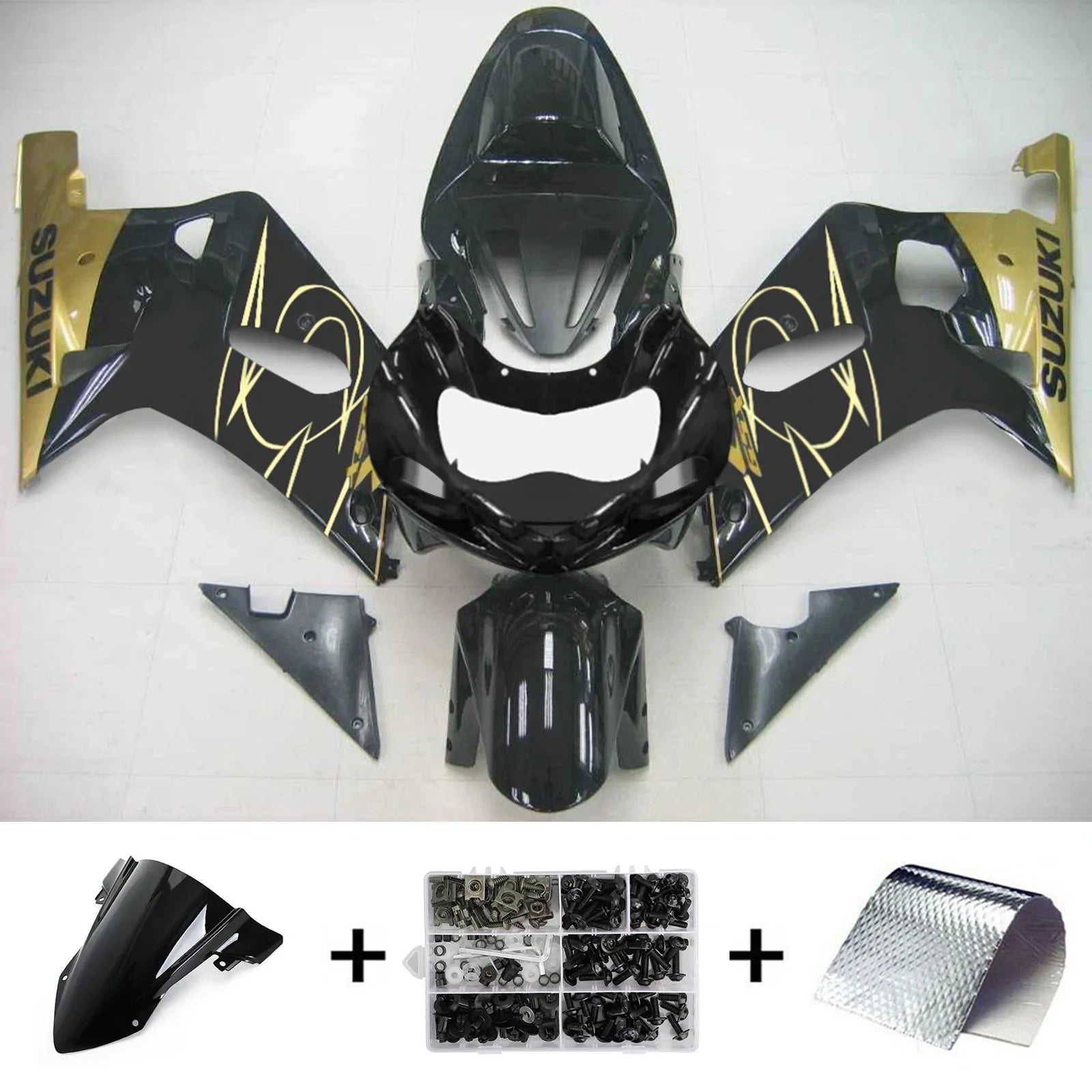 Amotopart Suzuki GSXR750 2001-2003 Kit Carenado Plastico ABS Carroceria