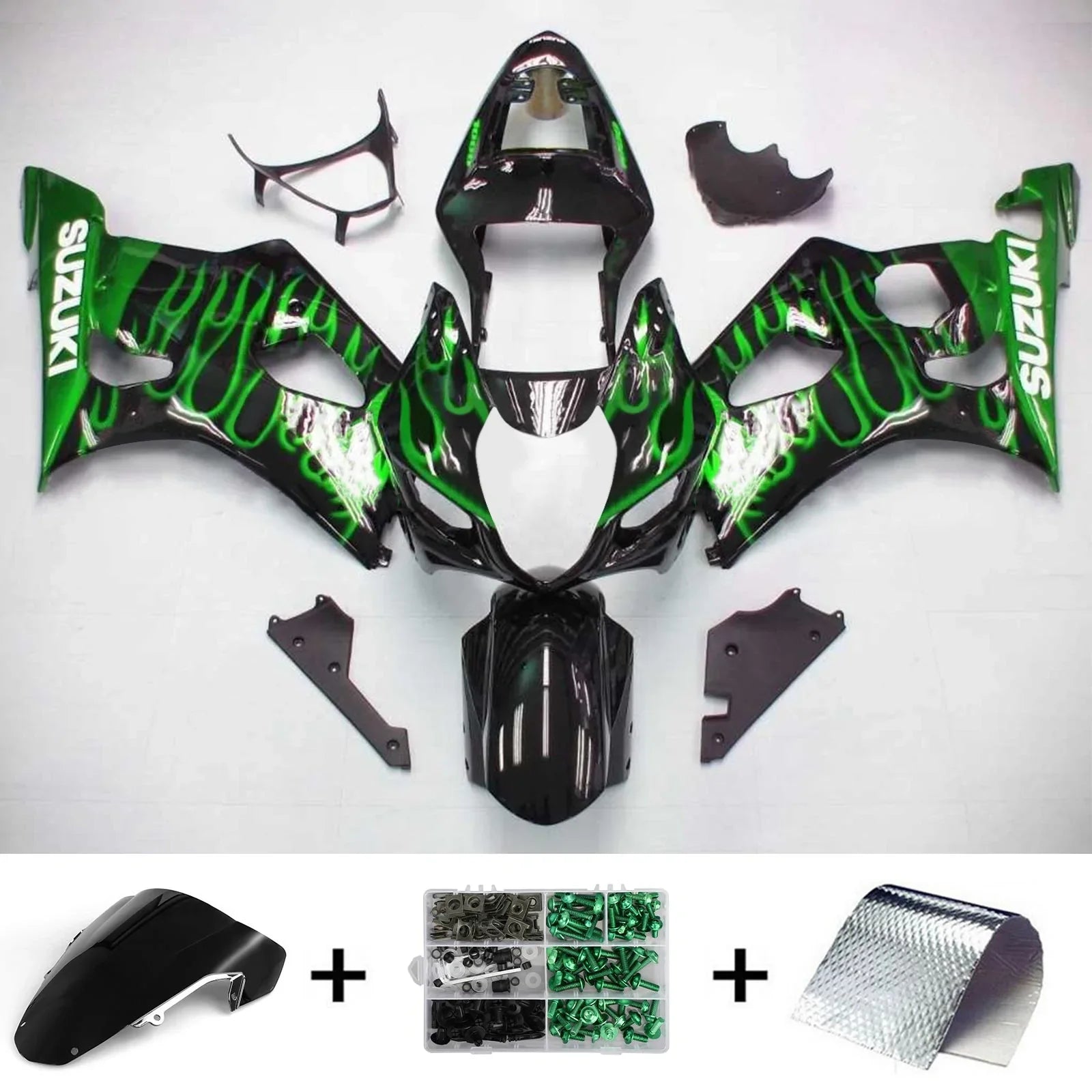 Amotopart Suzuki GSXR1000 2003-2004 Kit de carénage K3