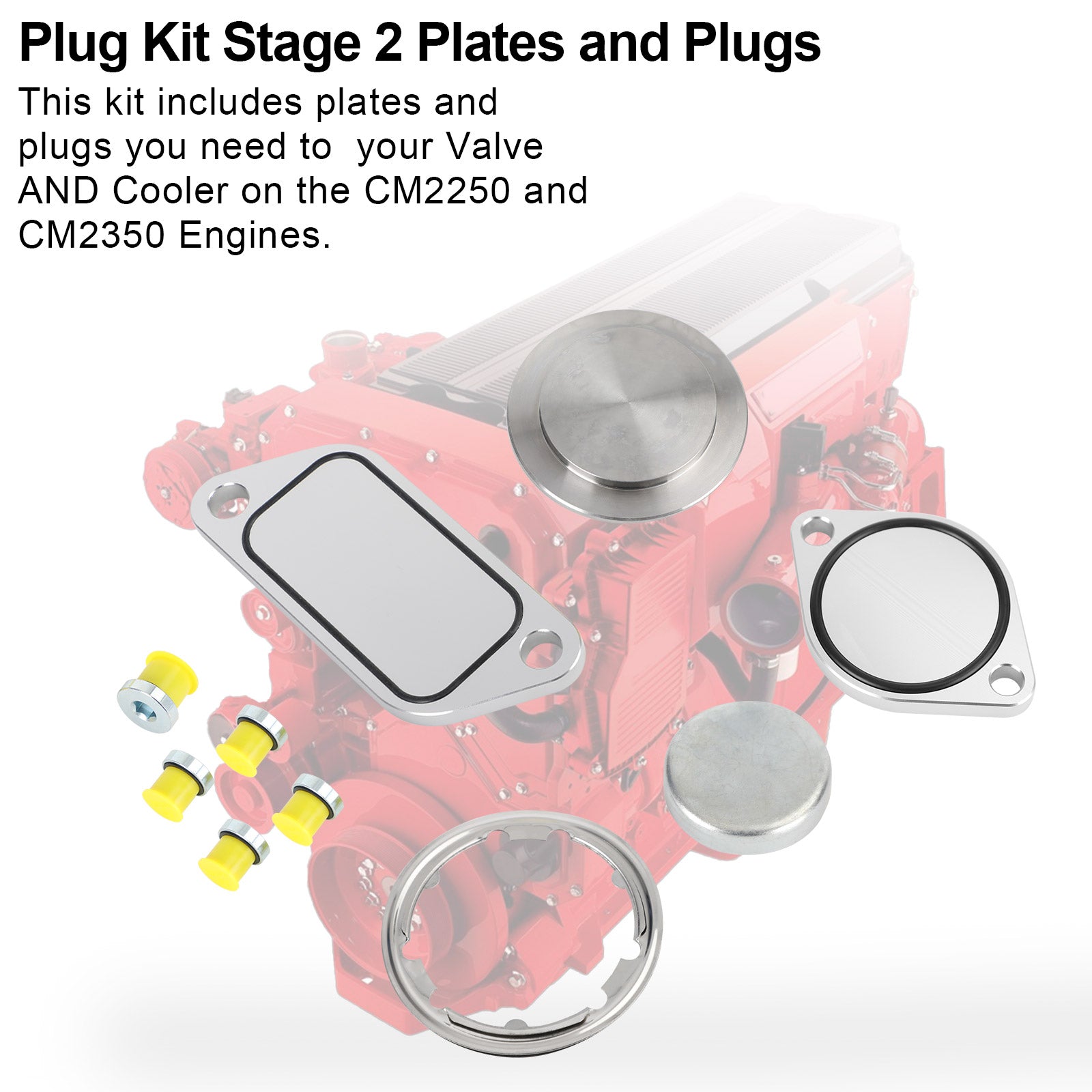 Plug Kit Stage 2 Plaques et Bouchons Pour ISX 15 CM2250 CM2350 2010+ Générique