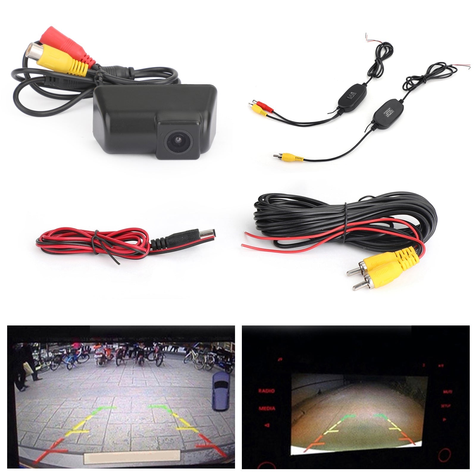 Kit telecamera retrovisiva per auto wireless grandangolare HD adatto per Ford/Transit/Connect