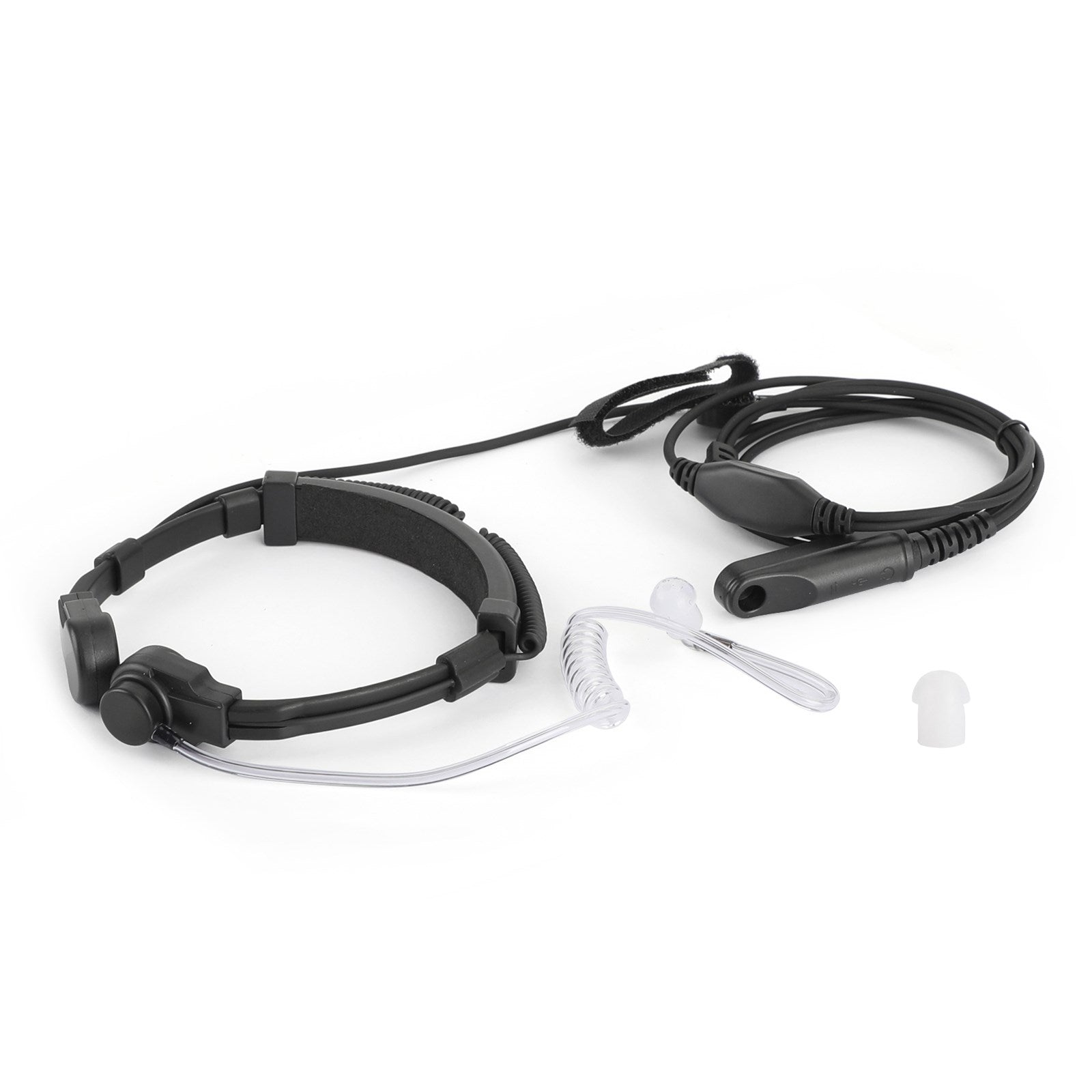 Casque de micro de gorge tactique adapté pour Baofeng UV-9R Plus BF-9700 BF-A58 UV-82WP