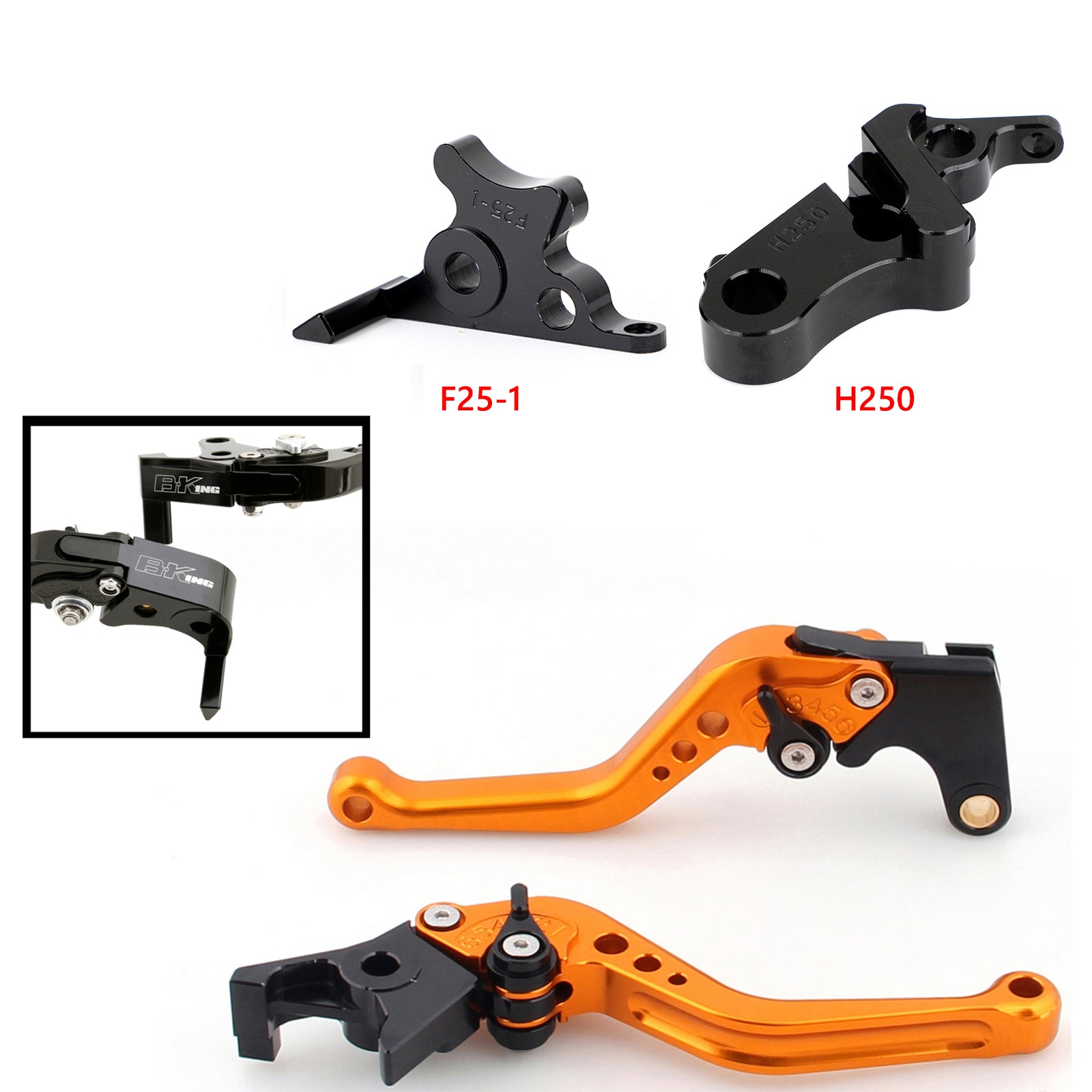 Levier de frein d'embrayage court pour Honda CBR500R/CB500F/X 19-21 CBR300R 19-21 générique