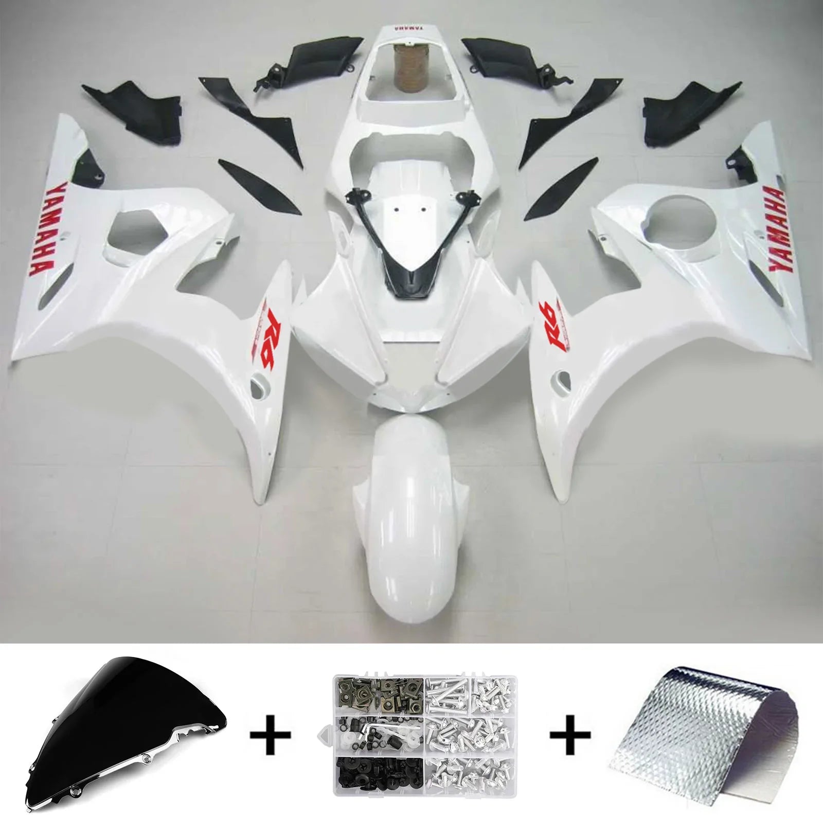 Kit Carenado Amotopart para Yamaha YZF 600 R6 2005 Genérico