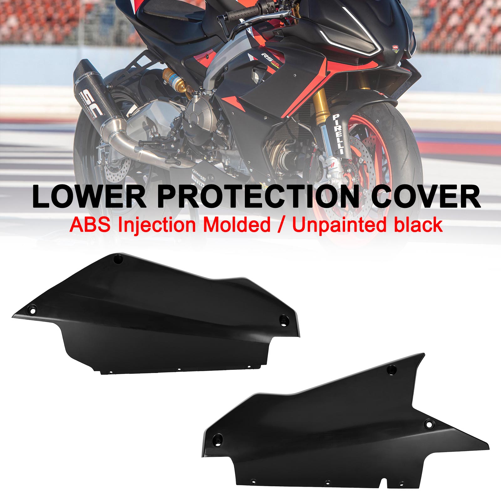 Aprilia RS 660 2020-2022 Carrozzeria Carena ABS Stampaggio ad iniezione non verniciata