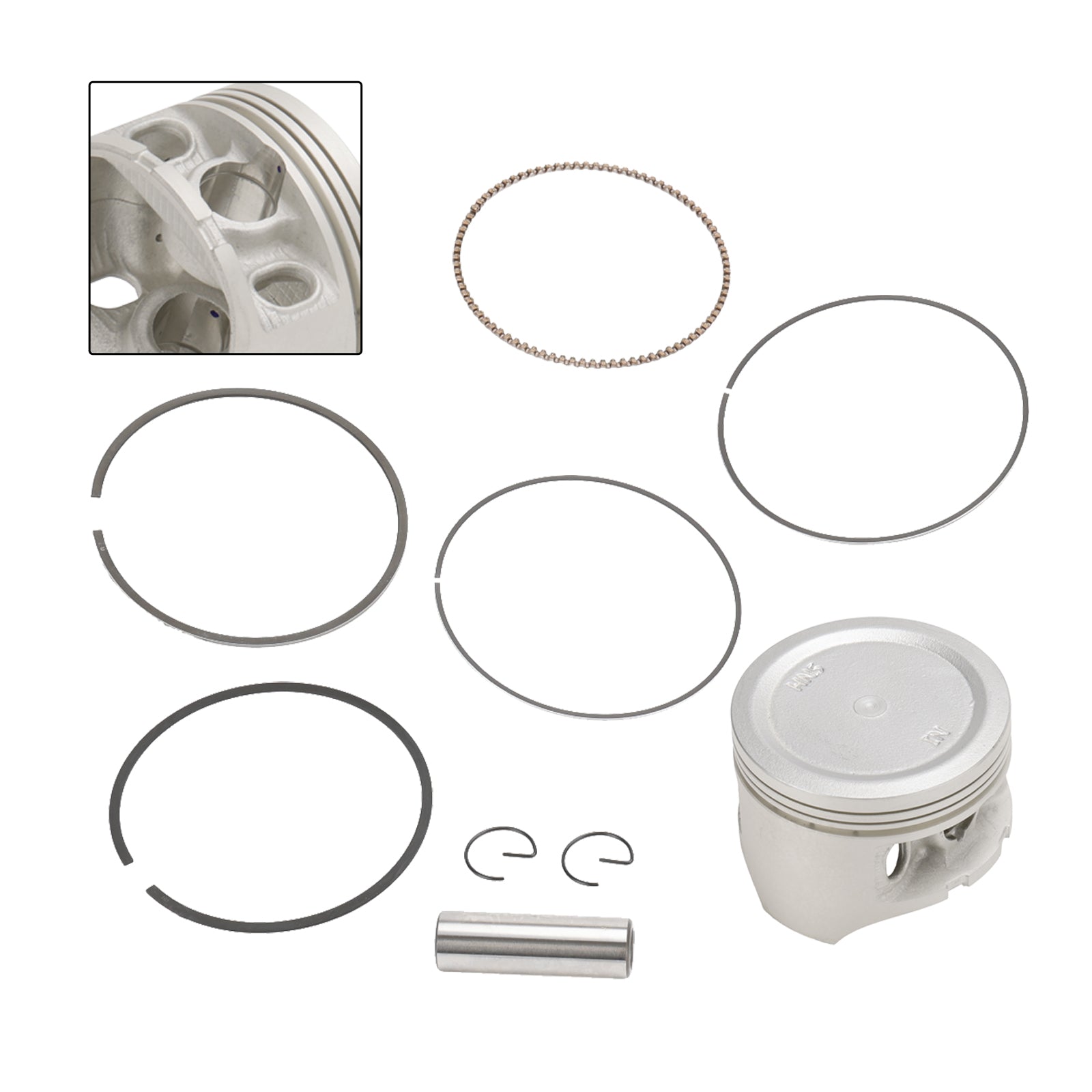 Kit de piston de moteur Honda Rancher Trx350Fe Te 2000-2006, alésage standard 78,5 mm