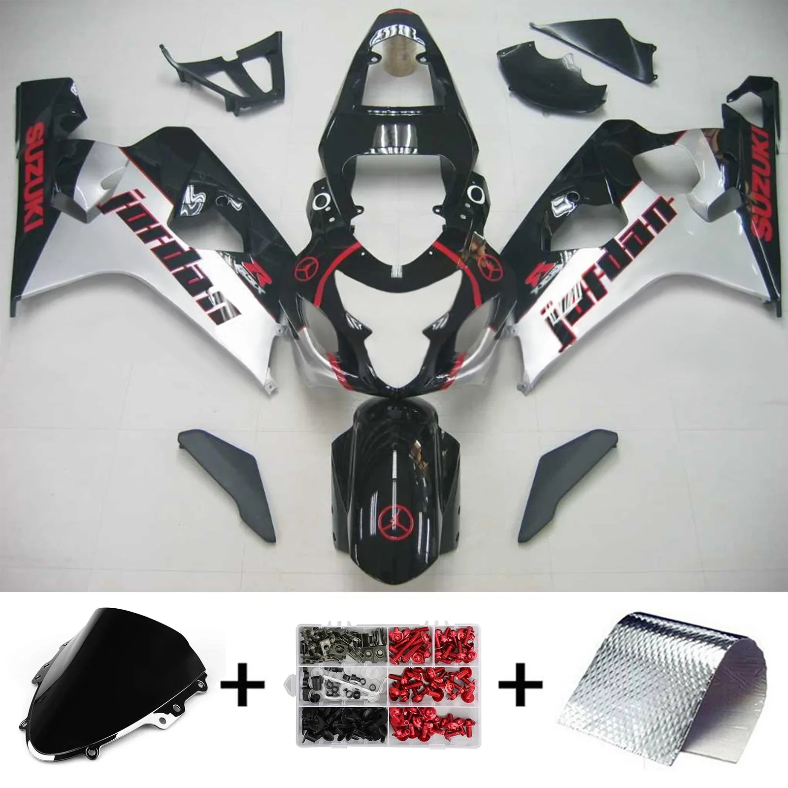 Amotopart Suzuki GSXR 600/750 2004-2005 Kit Carenado Plastico ABS Carroceria