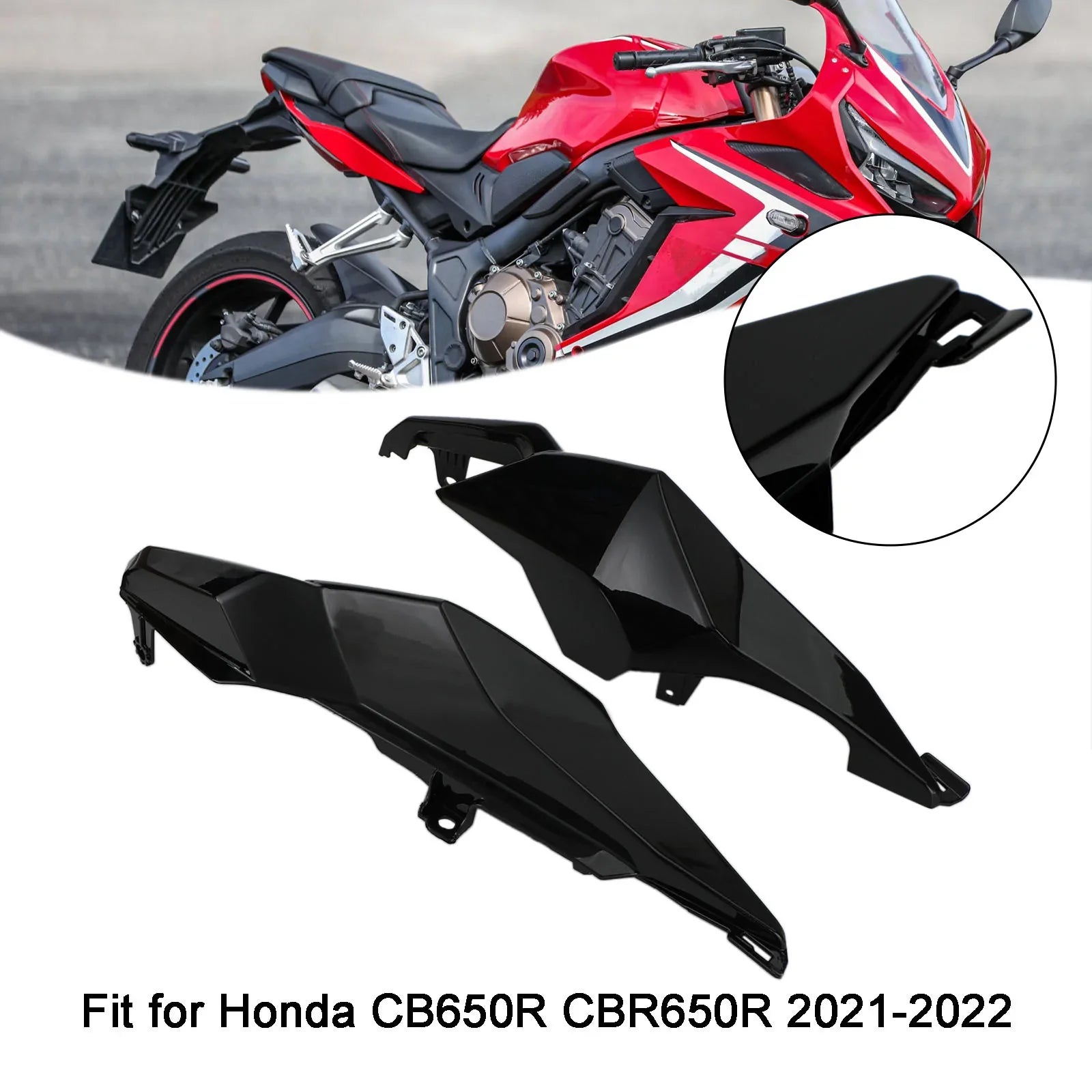 2021-2022 Honda CB650R CBR650R Takaistuimen sivusuojan suojakoppa