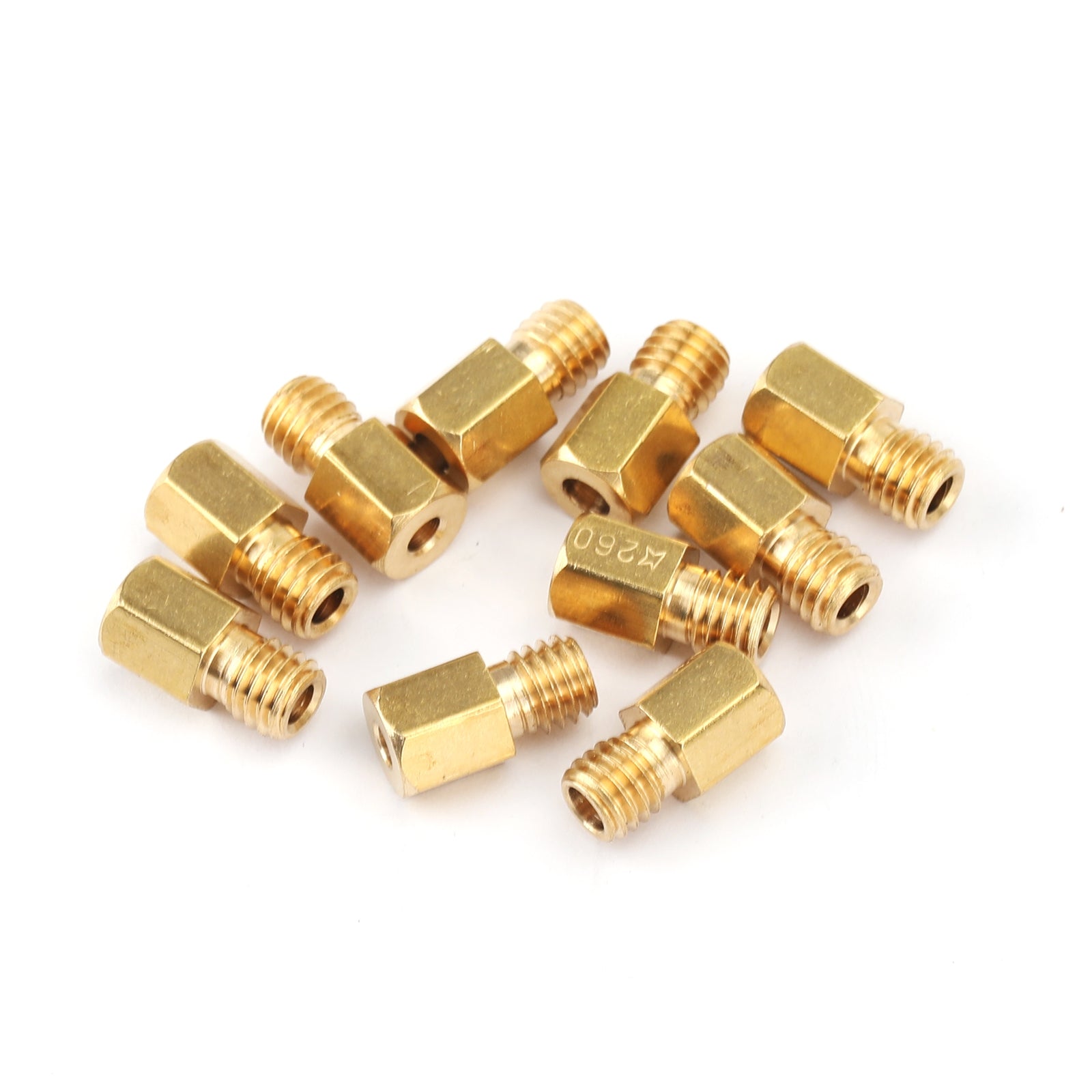 10 szt. Dysze główne typu sześciokątnego do gaźnika MIKUNI VM/TM/TMX 200-290 220 250 4/042 Generic