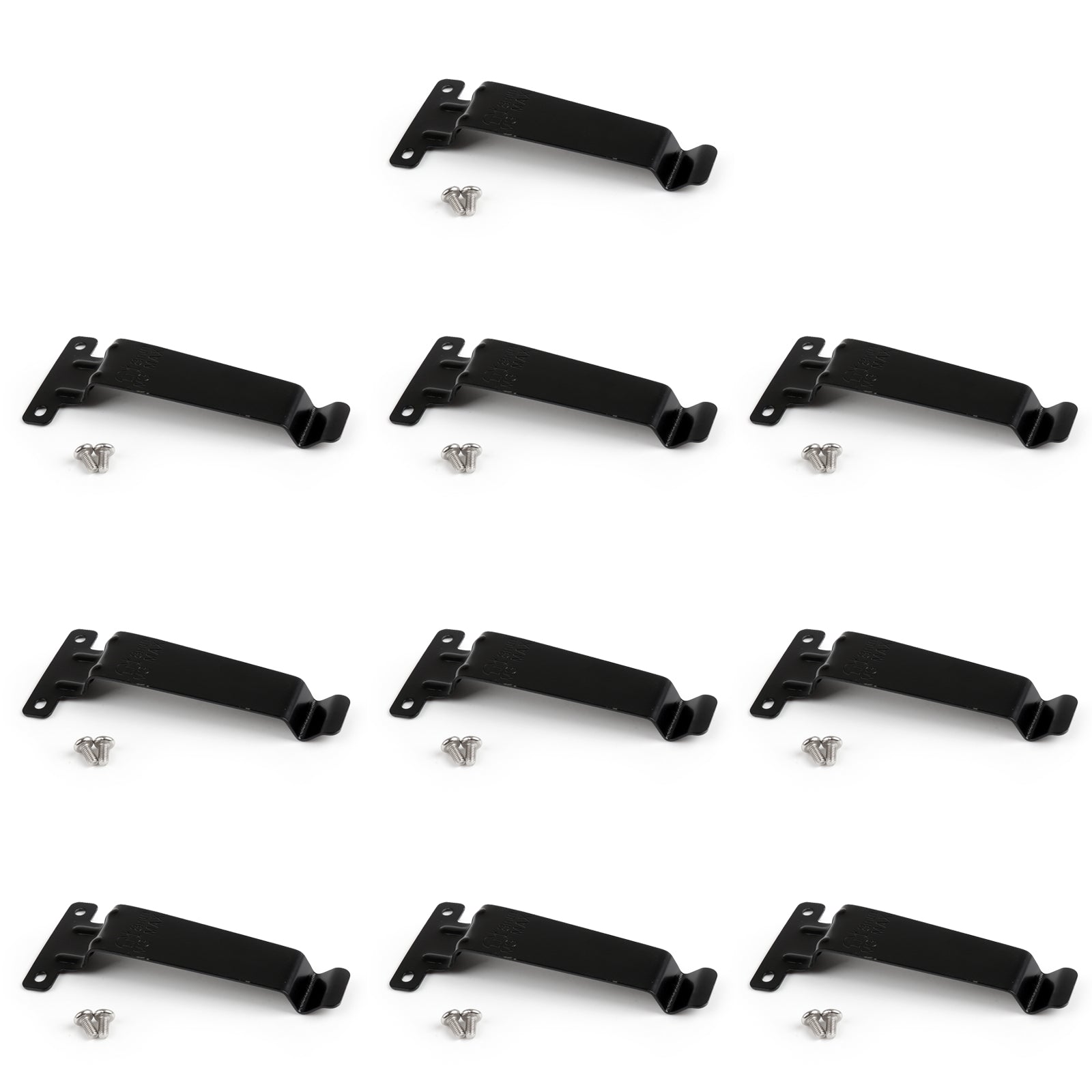 10x clip de ceinture en fer pour batterie Kenwood TK-2107 TK-3107 TK-480 TK-280/380 Radio