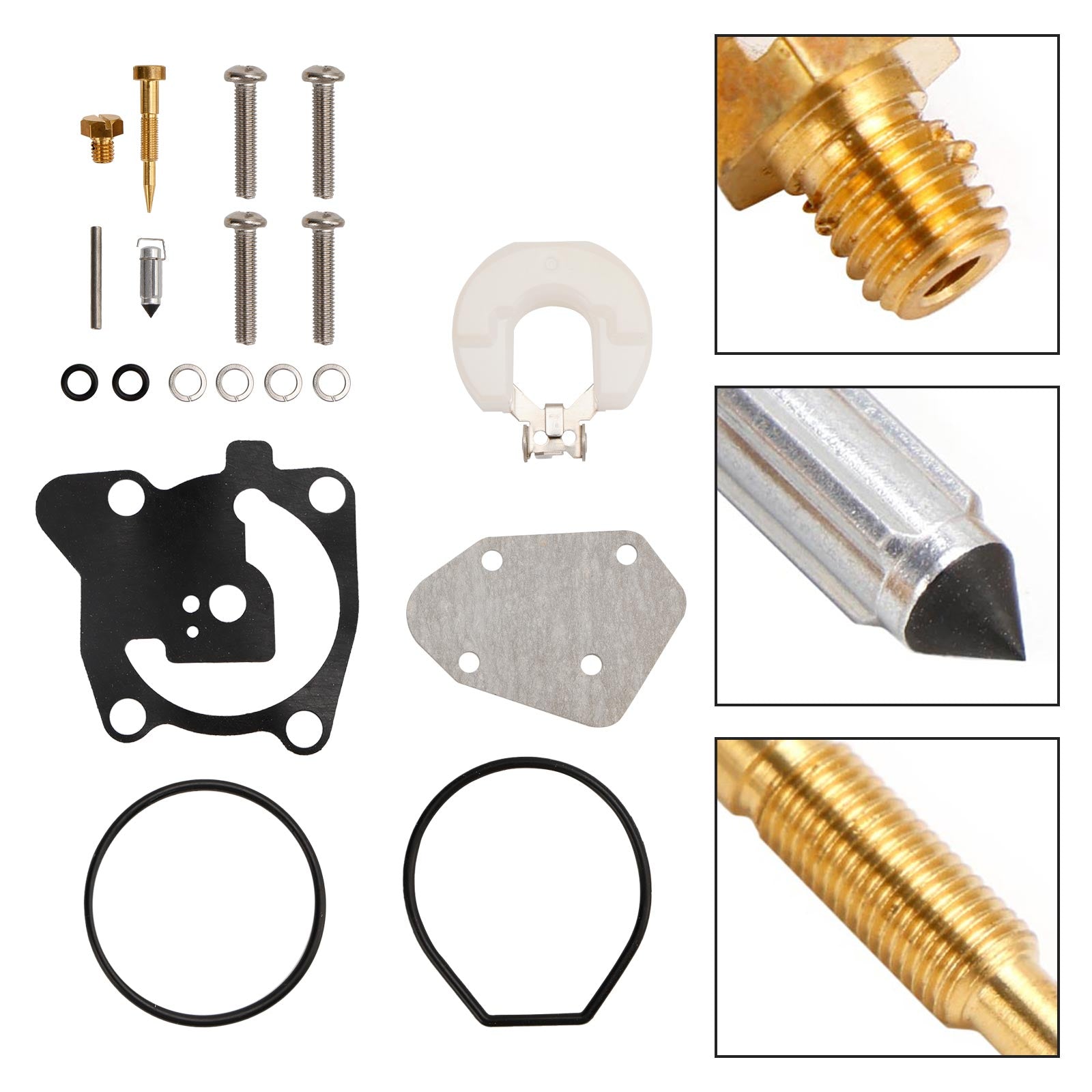 Kit de reconstrucción de carburador apto para motor fueraborda Yamaha de 2 tiempos 40HP E40X