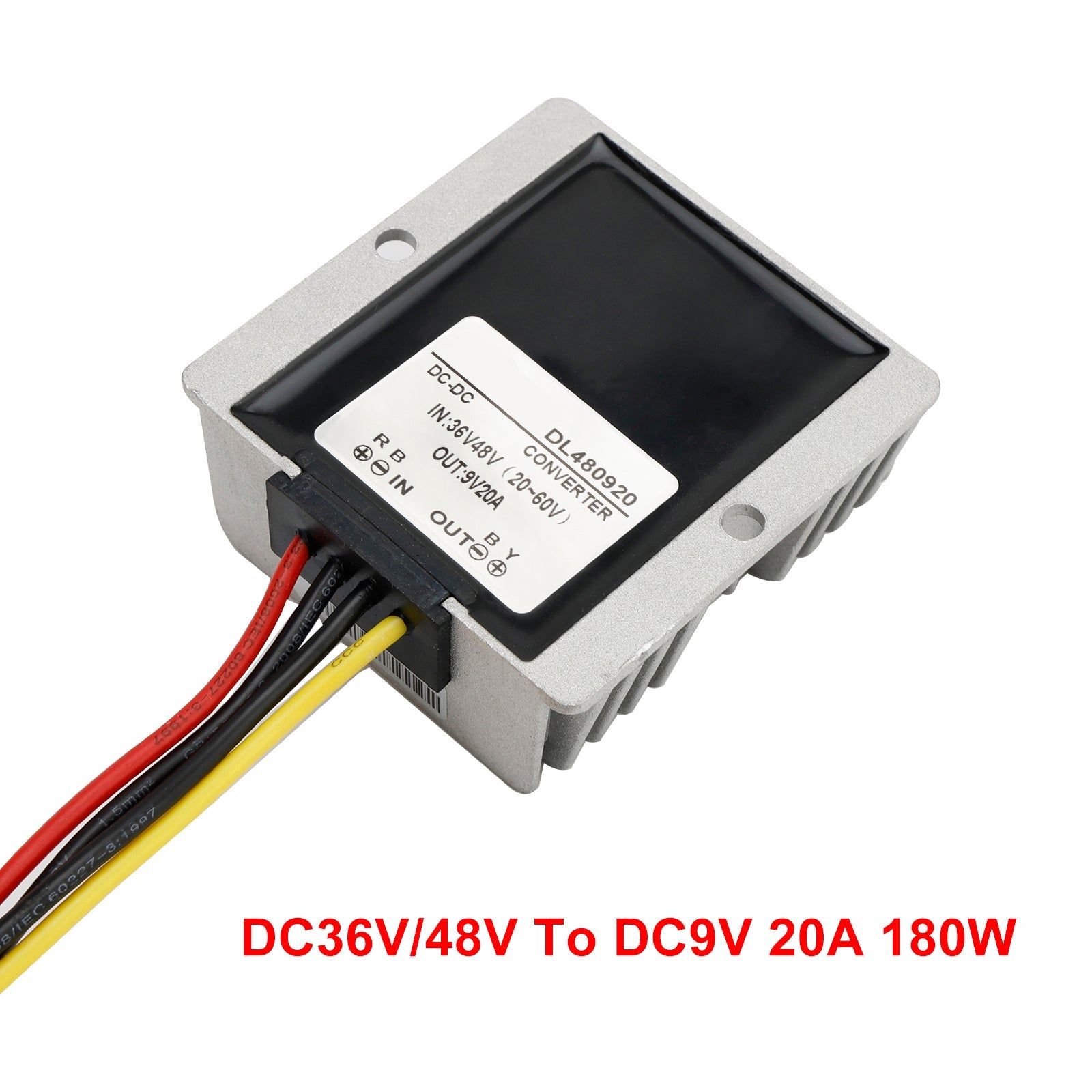 Regulador de fuente de alimentación del convertidor DC/DC impermeable de 20A 36V/48V reductor a 9V