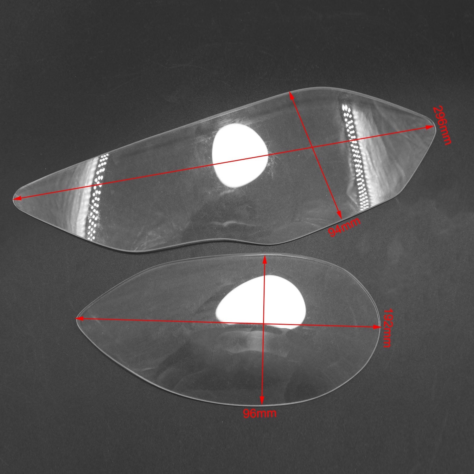 Lente della lampada anteriore Protezione della lente del faro adatta per Bmw S1000Rr 2015-2018 Fumo generico