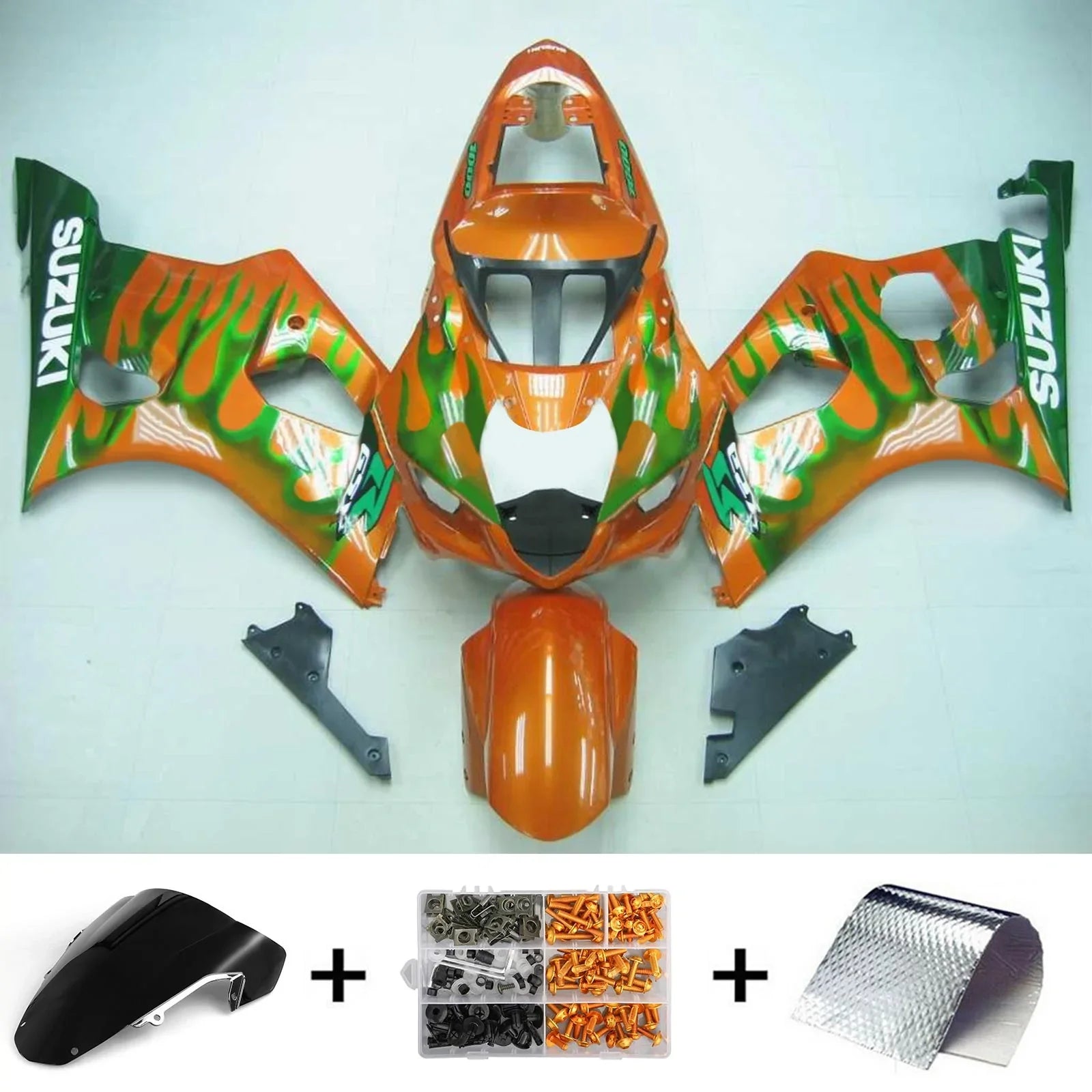 Amotopart Suzuki GSXR1000 2003-2004 Kit de carénage K3