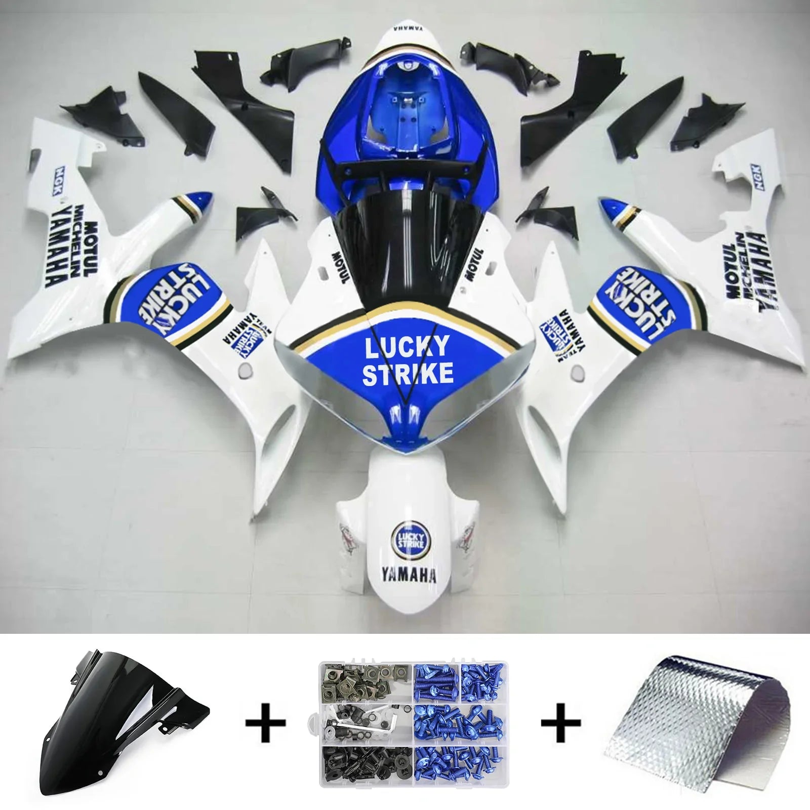 Kit de carénage Amotopart pour Yamaha YZF 1000 R1 2004-2006 générique