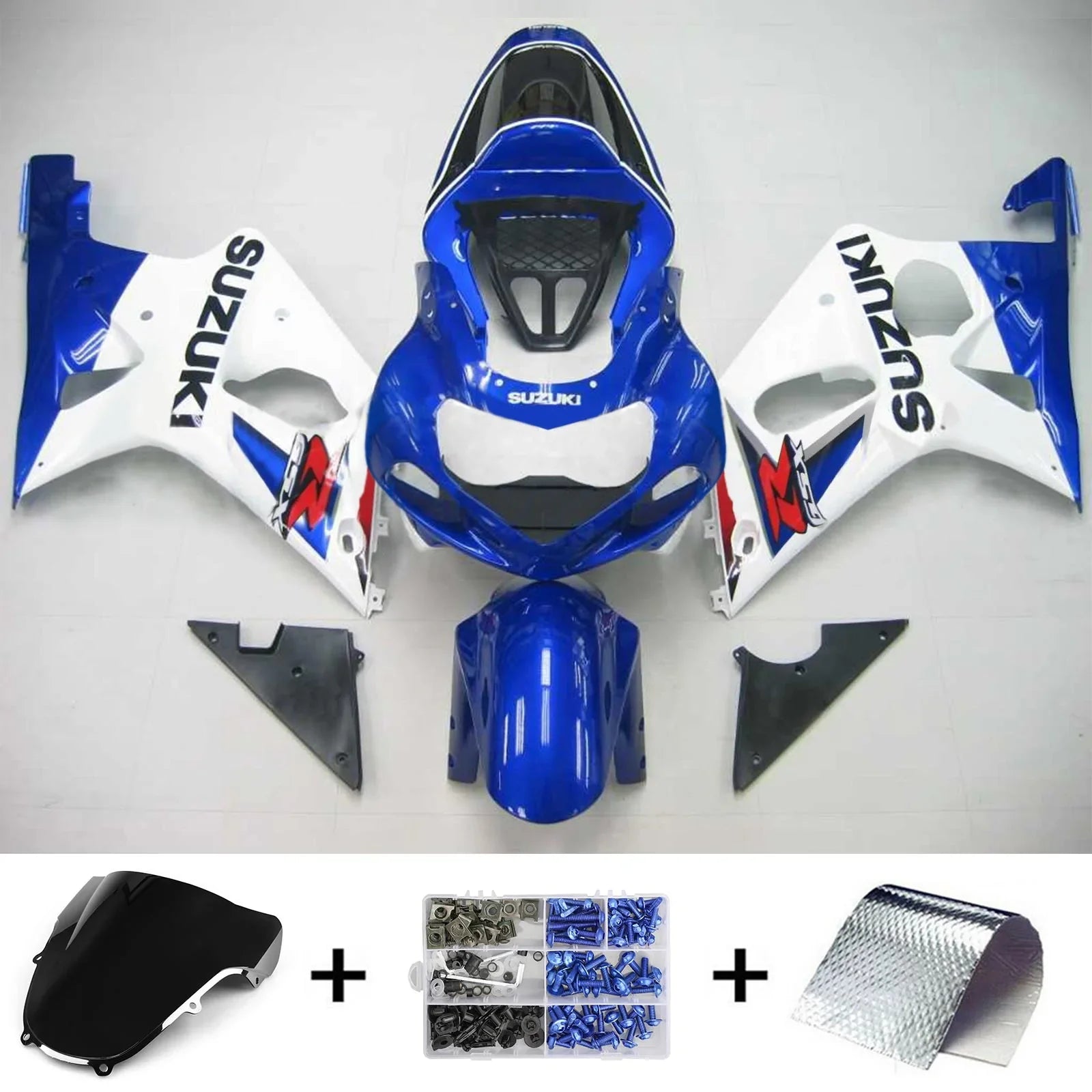 Amotopart Kit carenatura Suzuki GSXR1000 2000-2002 K1 K2