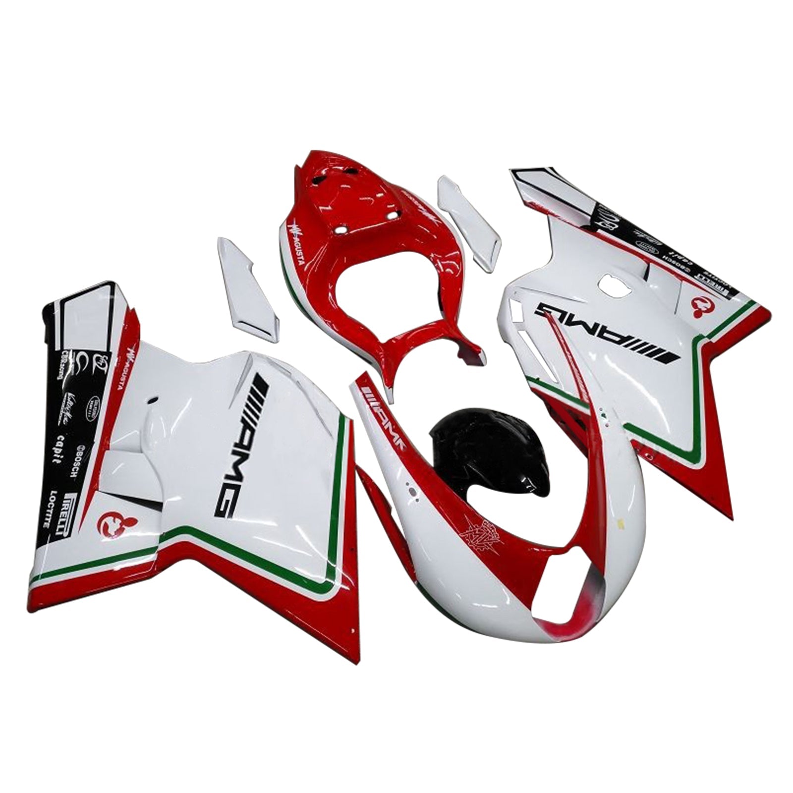 Amotopart MV Agusta F4 1000 2005-2006 Kit de carenado de carrocería de plástico ABS