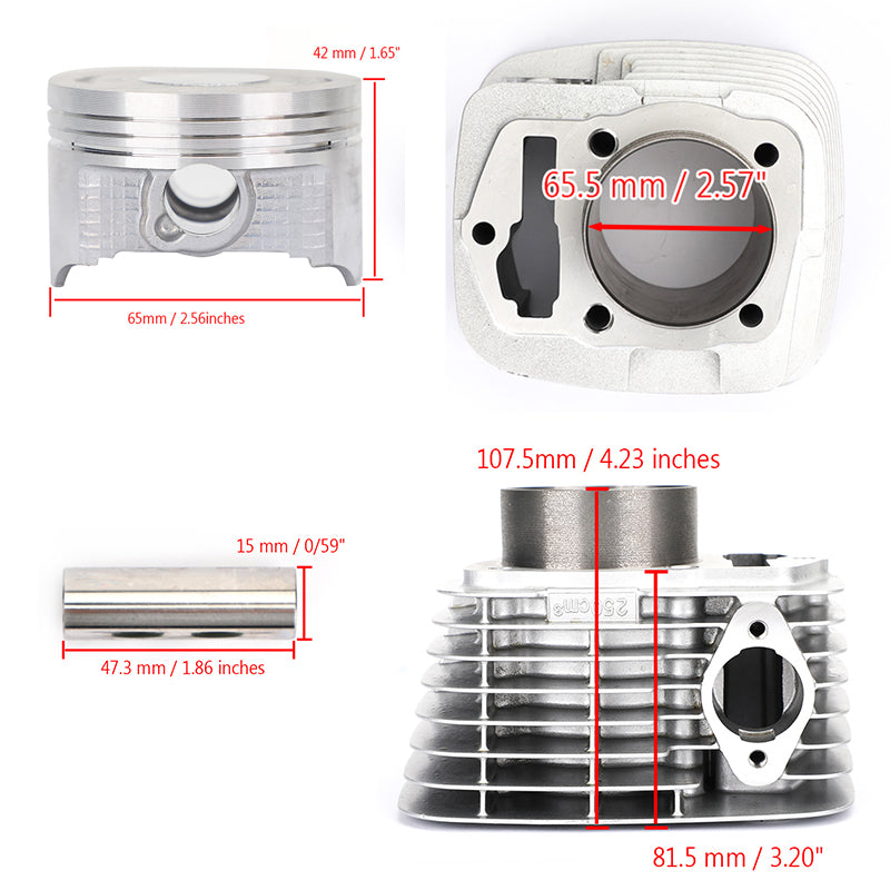 1997-2019 Honda CRF230F CRF230L/M SL230 XR230 Kit de joints de piston de cylindre 65,5 mm Fedex Express