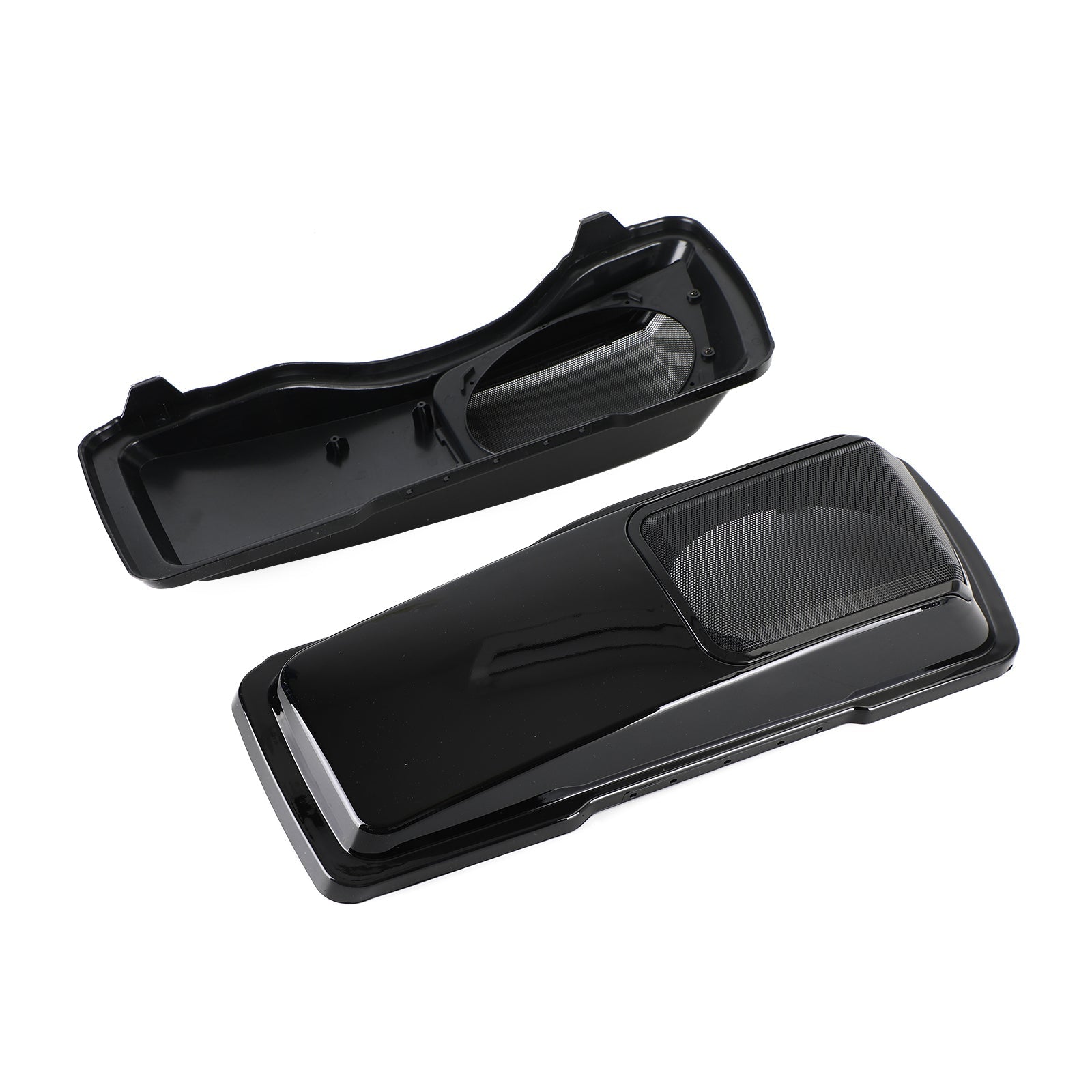 6 x 9 couvercles de haut-parleur Vivid Black sacoche pour Harley Touring 1994-2013 Generic
