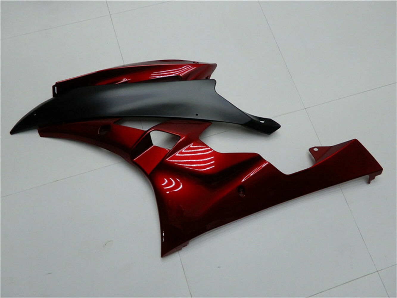 Amotopart Kit carenatura plastica iniezione rosso nero per Yamaha 2006 2007 YZF R6 generico