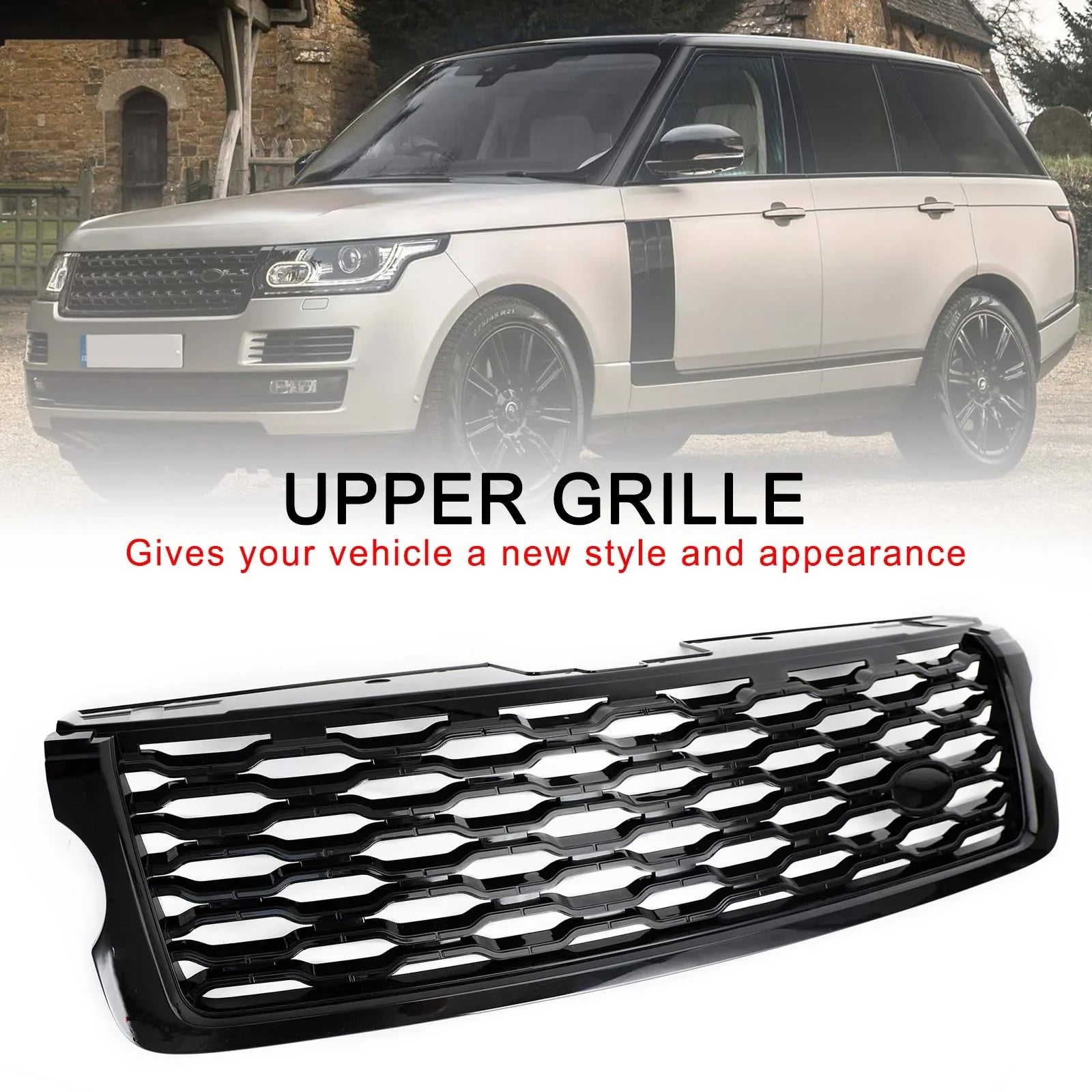 Grille de calandre supérieure pour pare-chocs avant Land Rover Range Rover Vogue L405 2013-2017