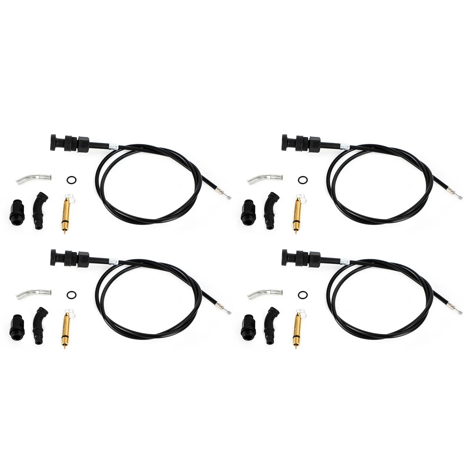 4x Honda Rancher TRX350 FM TM 2000-2006 Kit de pistón de cable de estrangulador de carburador