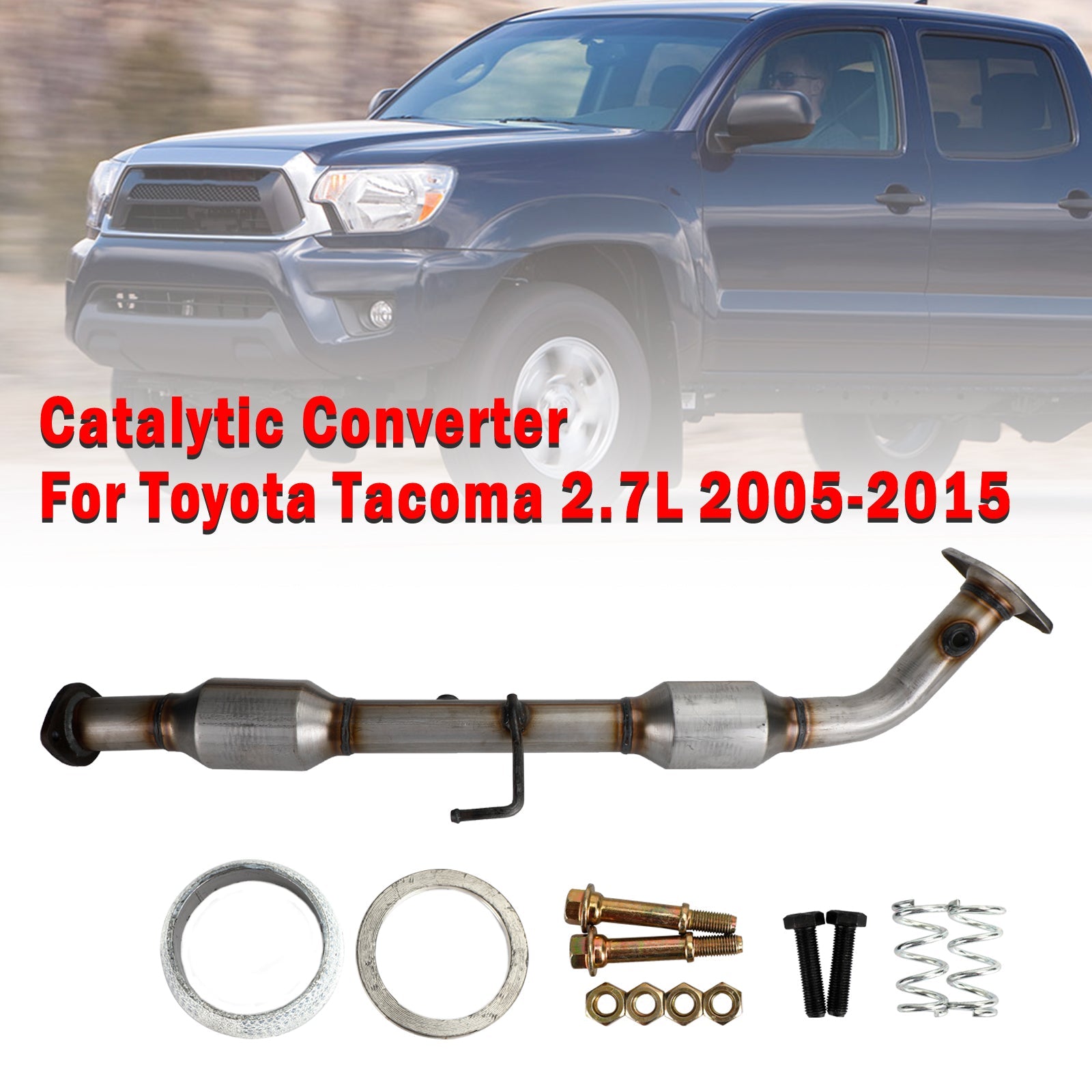 2005-2014 2015 Toyota Tacoma 2.7L Convertisseur catalytique 'échappement direct