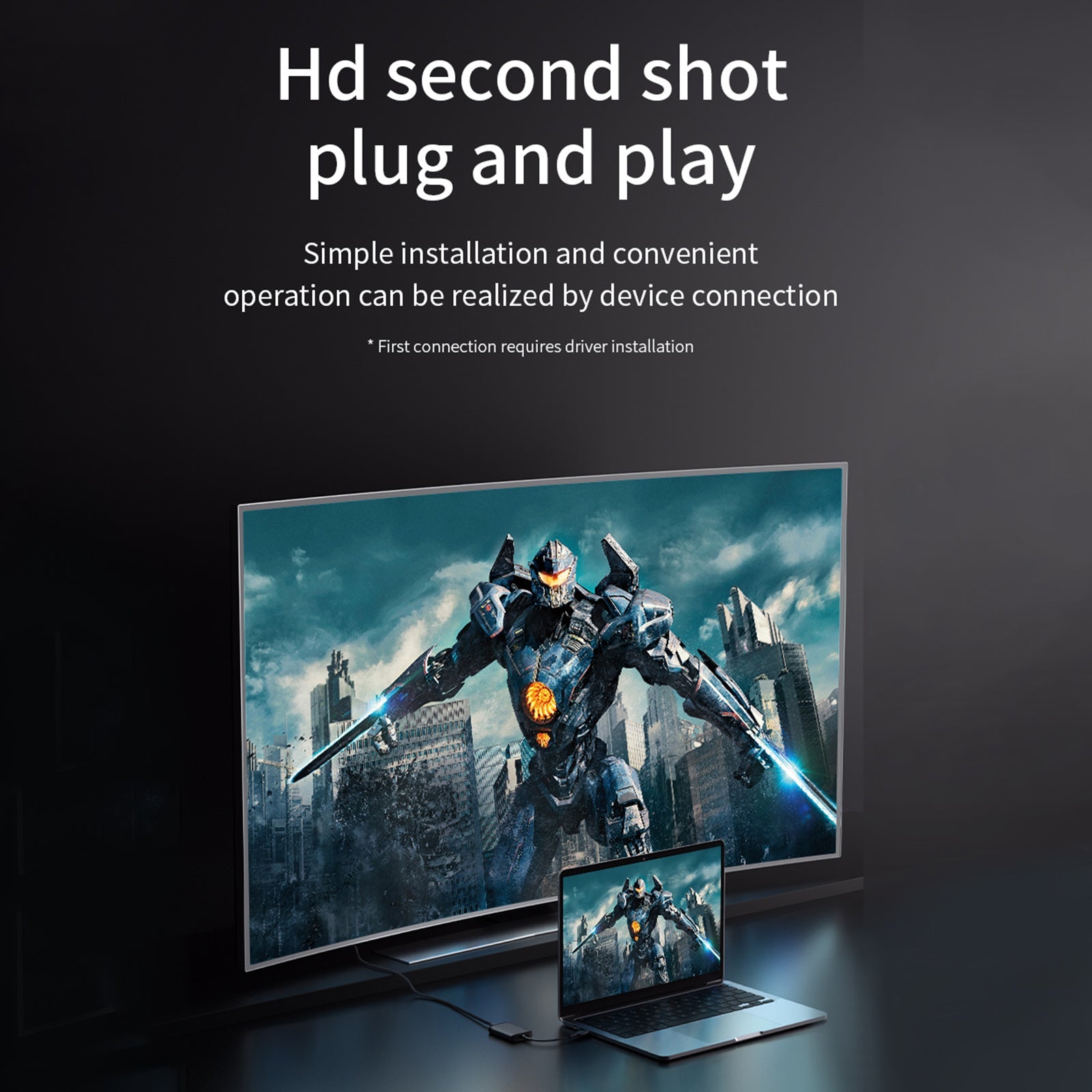 Adattatore da tipo C/USB3.0 a doppio HDMI per hub Apple M1 M2 Mac Windows tipo C/USB3.0