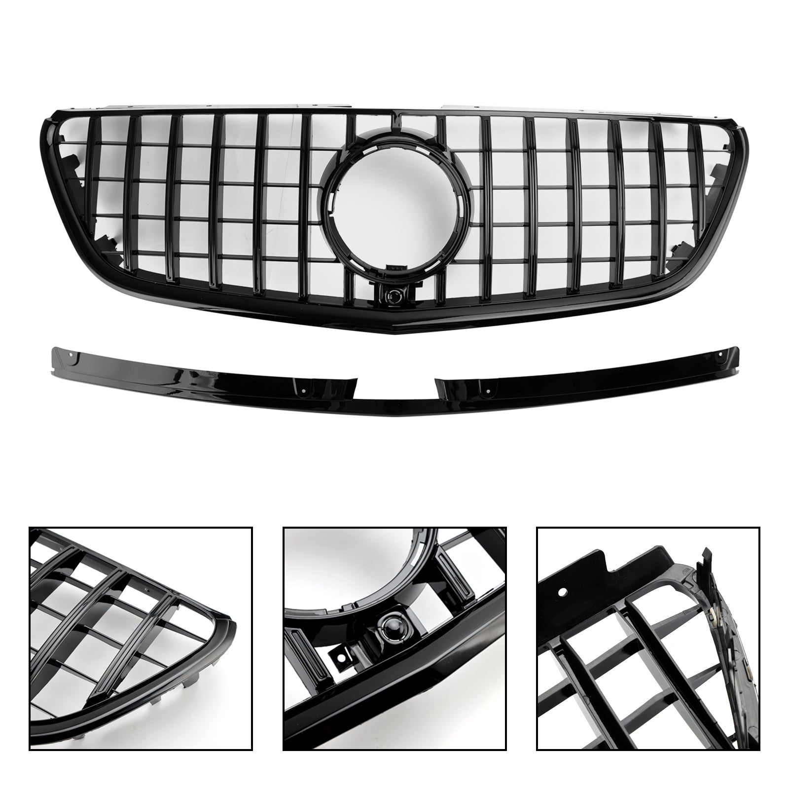 Grille de pare-chocs avant noir brillant Mercedes Vito W447 2015-2019 GT Stlye