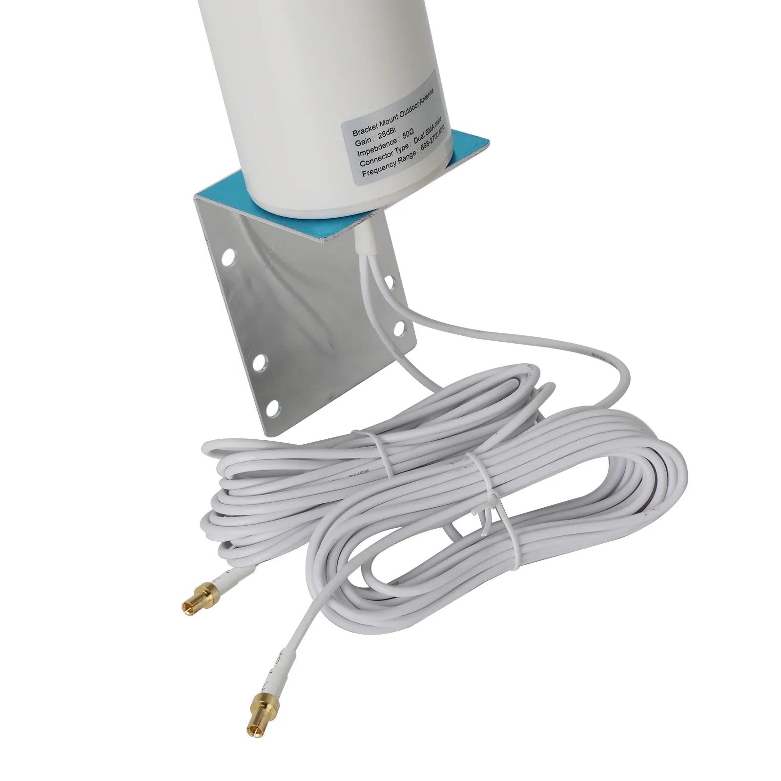 Alda PQ Antenna Multibanda Per Tetto Auto: 2G/3G/GPS/GLONASS/WiFi, Connettore SMA-M, Cavo 2,5m, 2,2 DBi