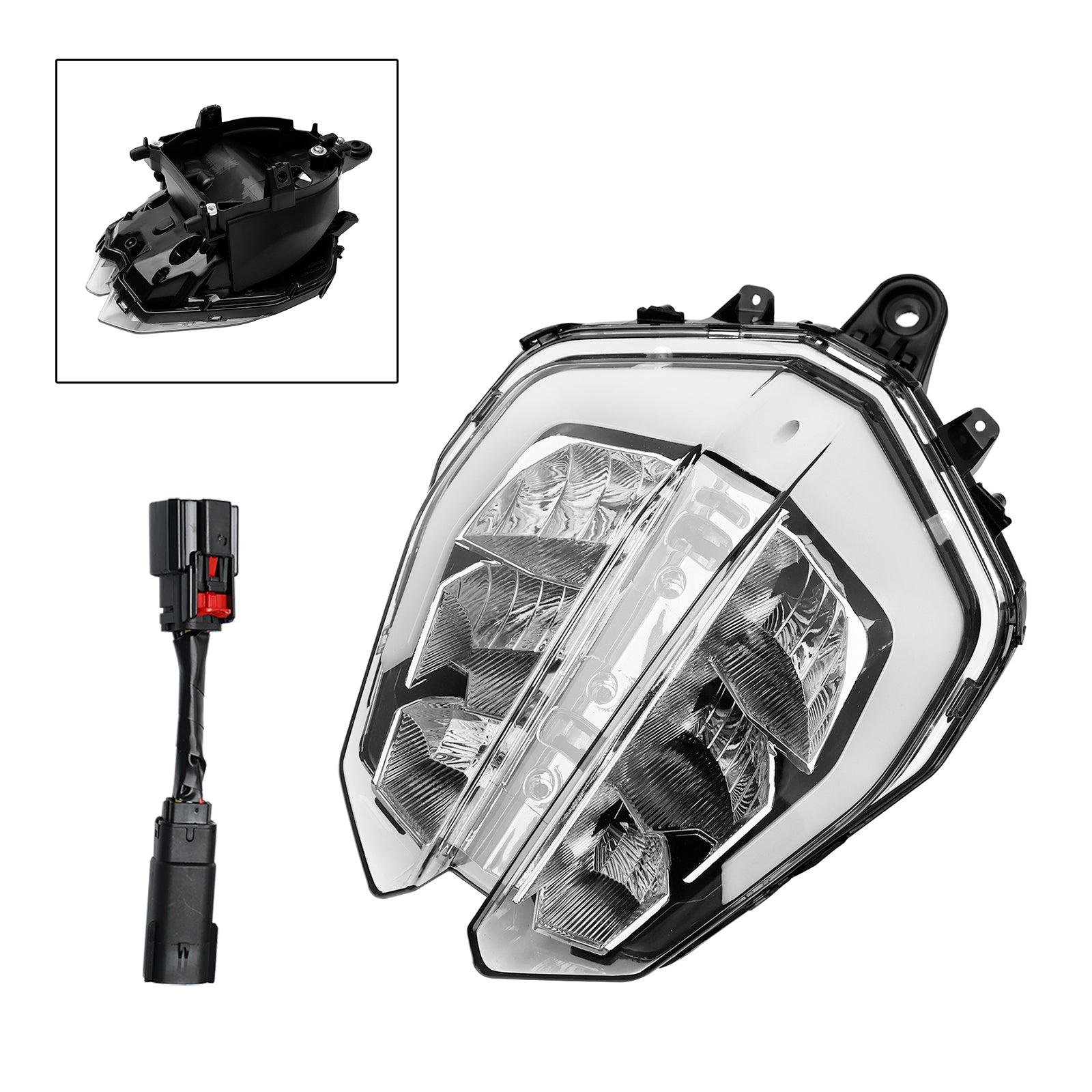 KTM Duke 390 2018-2019 Protector de faros delanteros Parrilla Led Plástico