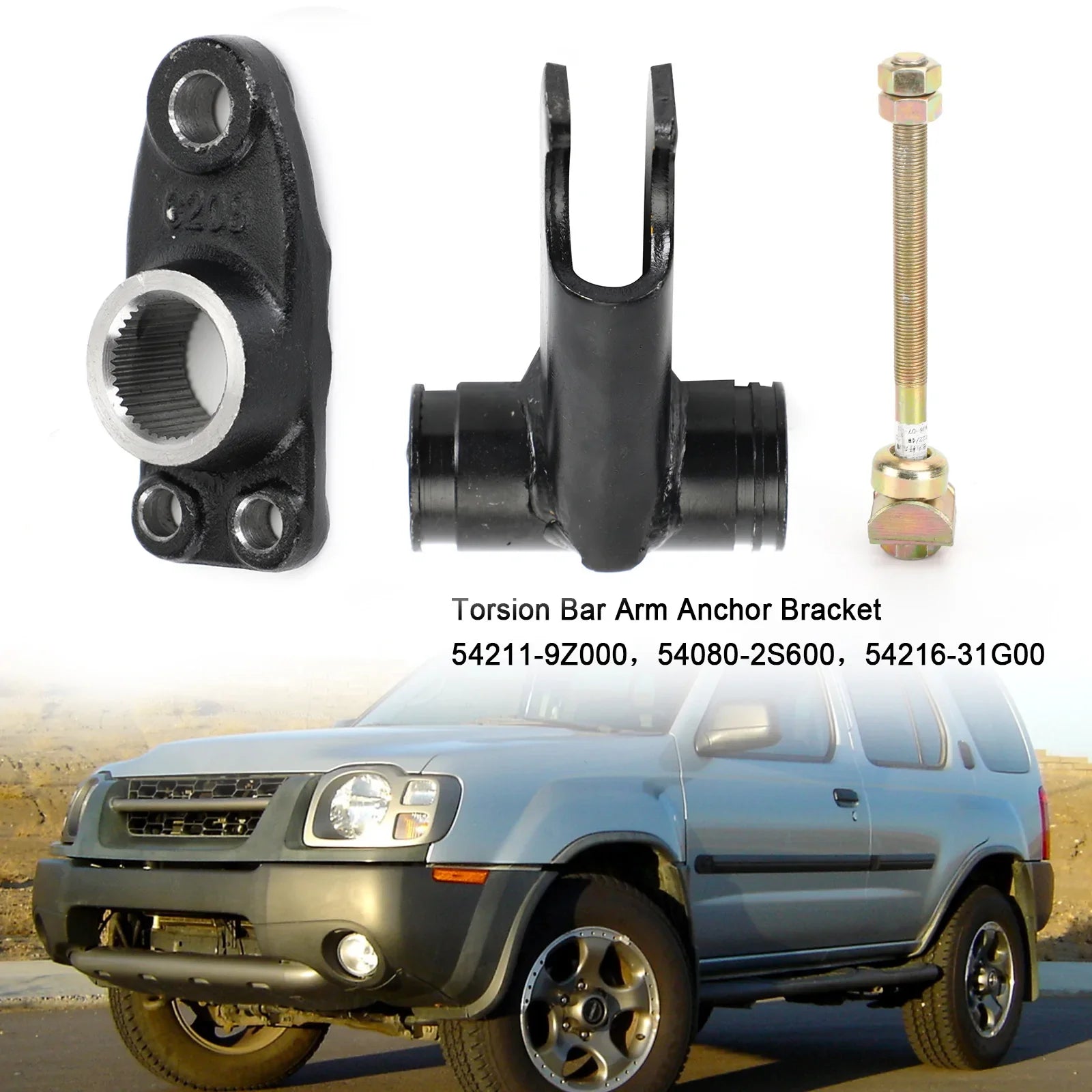 Soporte de anclaje de brazo de barra de torsión lateral izquierdo para Nissan Xterra Frontier V6 1999-2004 genérico