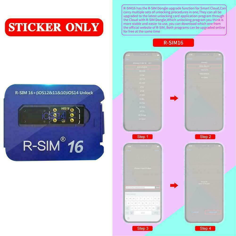 R-SIM 16 Scheda RSIM Nano Unlock per iPhone 13 12 mini 12 Pro XS MAX 8 IOS 15