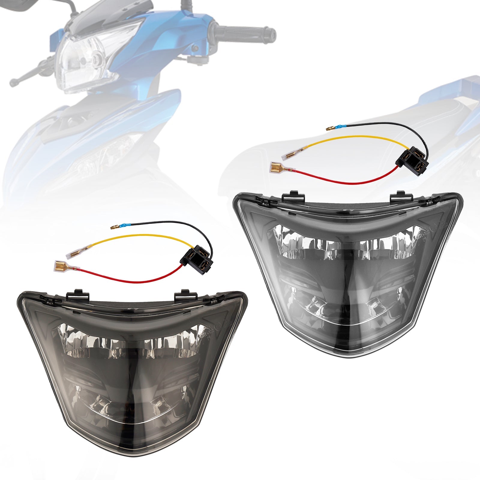 Protector LED de rejilla de faro delantero Yamaha Lc135-V1 Lc135 V1