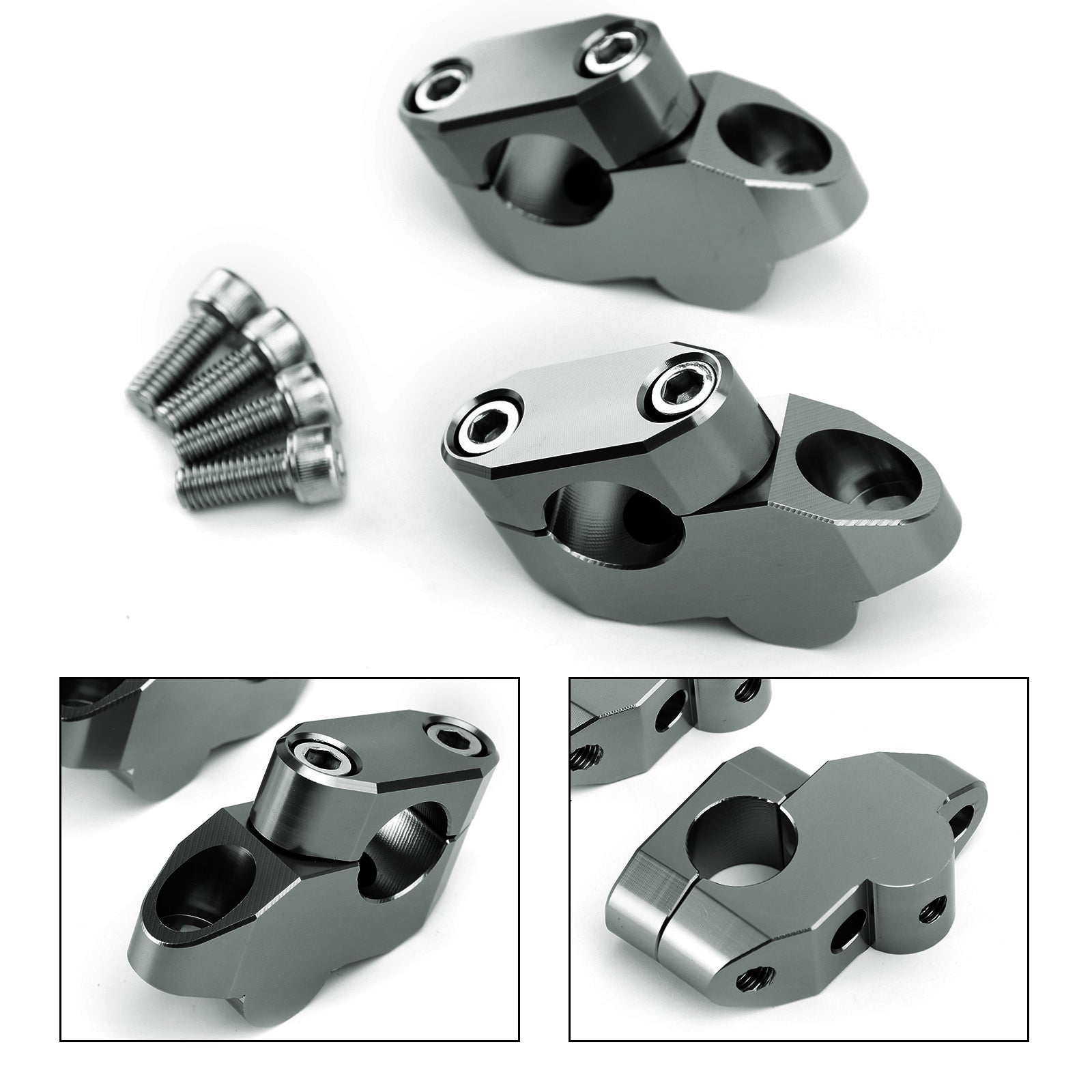 Billet aluminium 7/8 "Kit d'extensions de rehausseurs de guidon 22mm pour Yamaha pour Honda pour Ducati pour KTM pour Kawasaki pour Suzuki générique