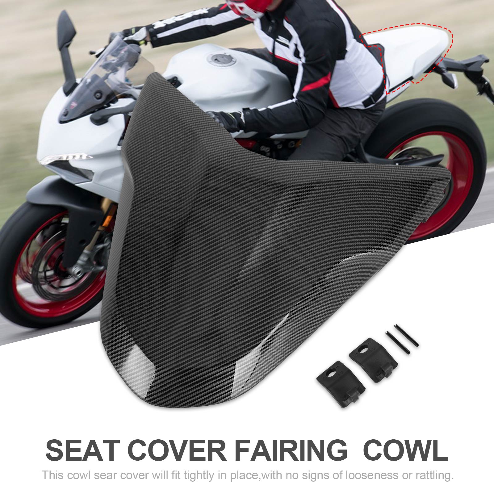 Capot de carénage de couverture de siège arrière de queue pour DUCATI Supersport 939 950 toute l&#39;année générique