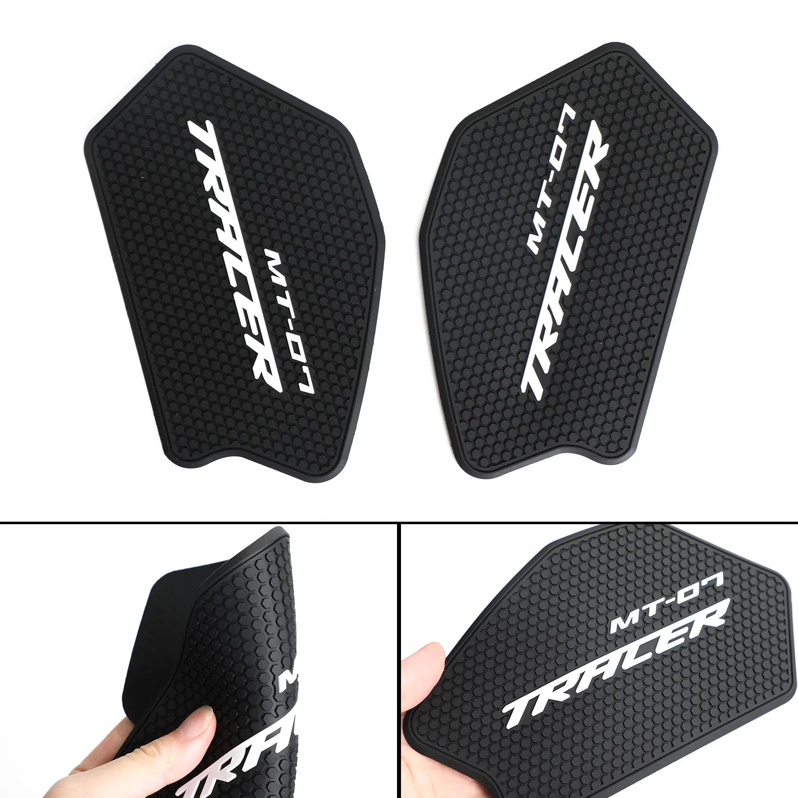 Protège Réservoir Side Grip Noir Pour Yamaha Tracer 700 / 7 / GT RM30 2020 - 2021